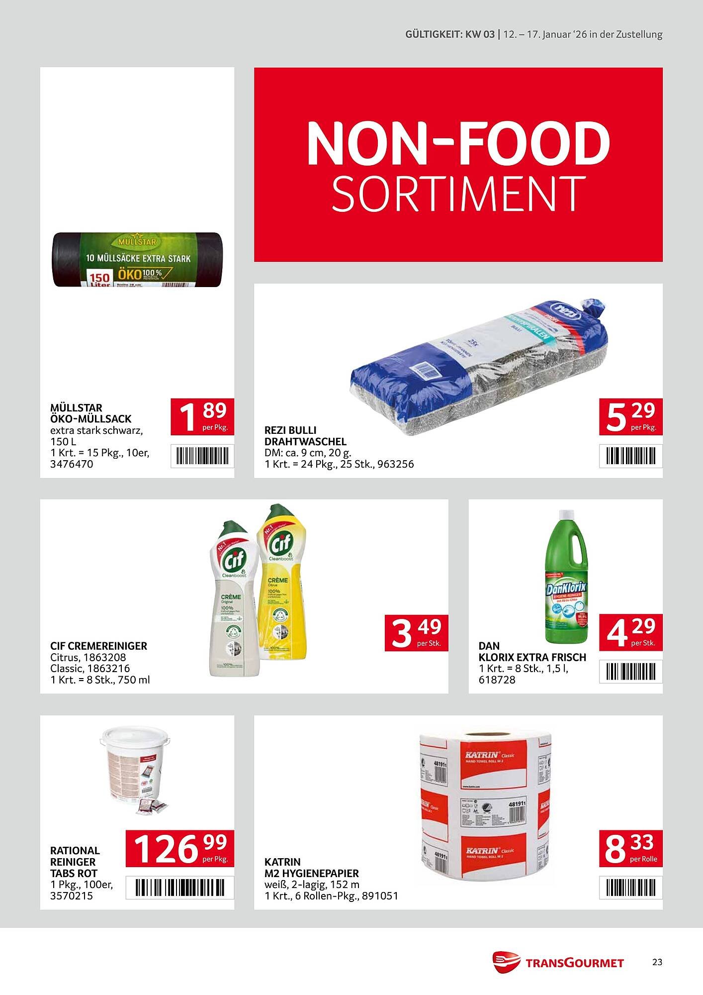 Transgourmet Flugblatt