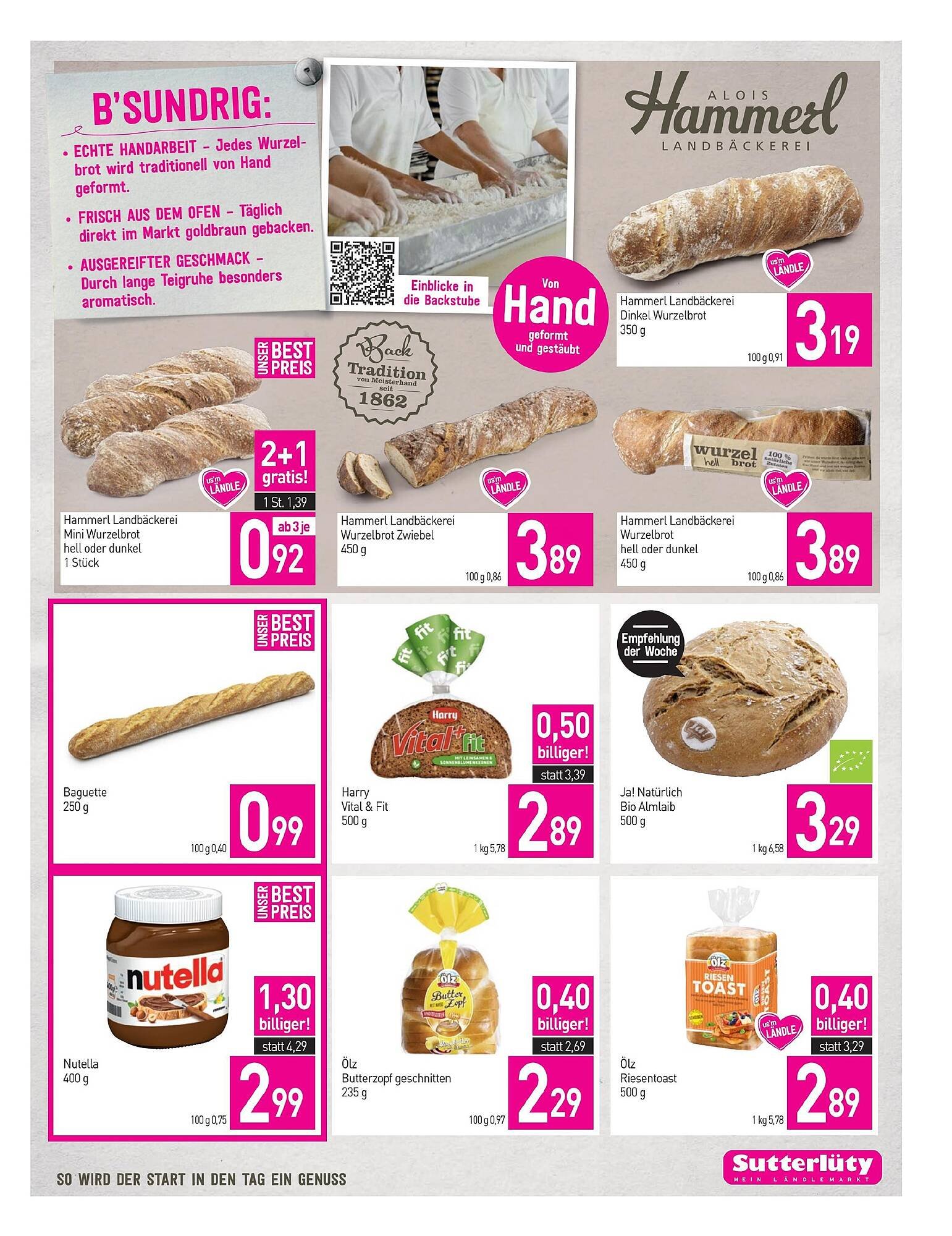 Sutterlüty Flugblatt