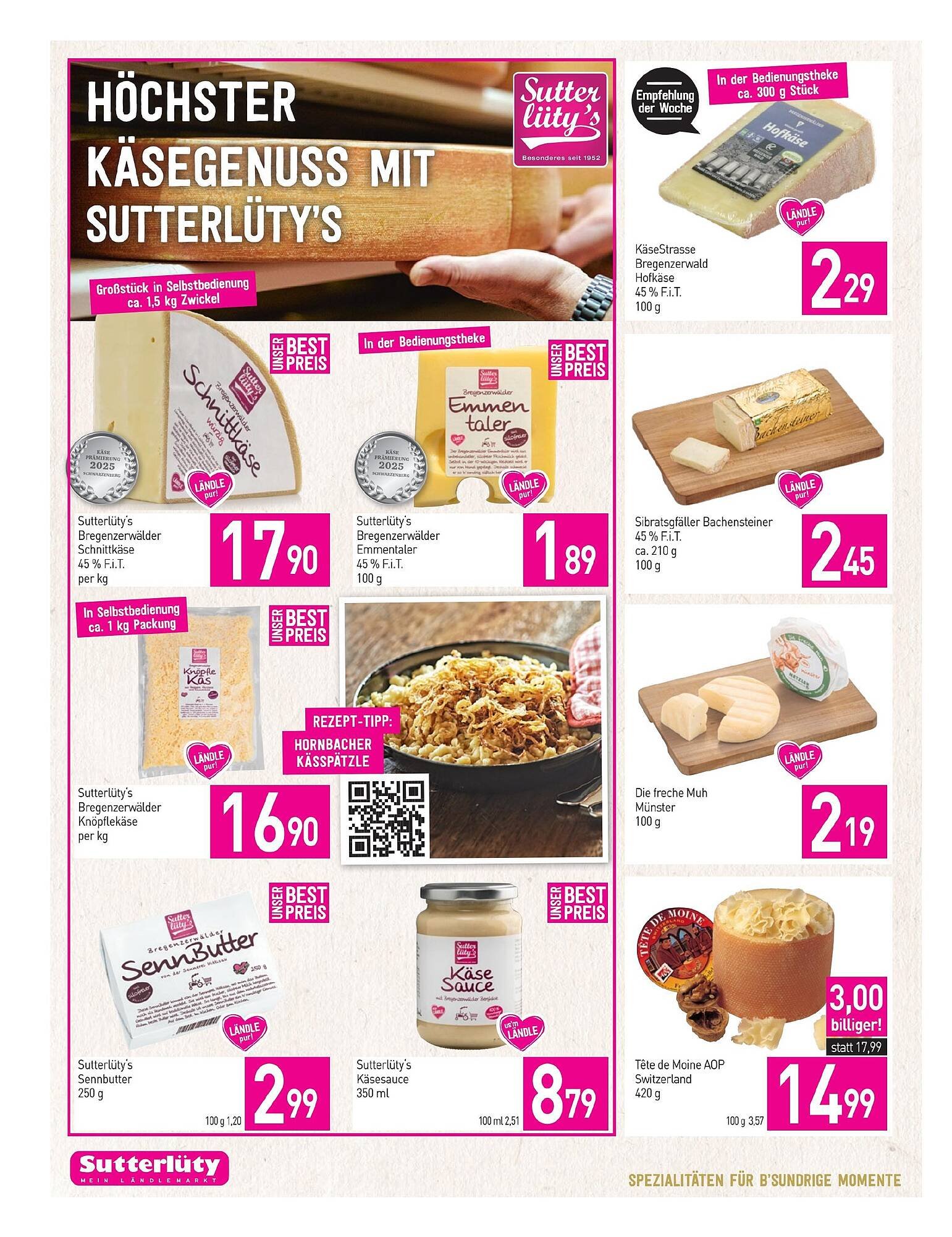 Sutterlüty Flugblatt