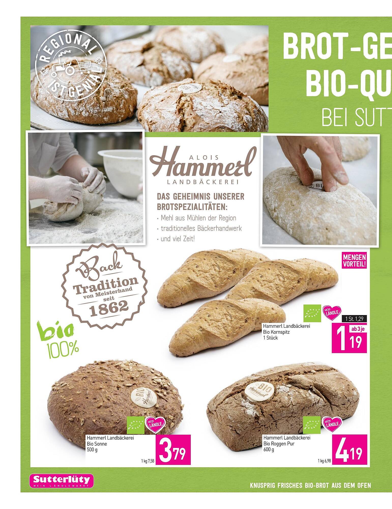 Sutterlüty Flugblatt