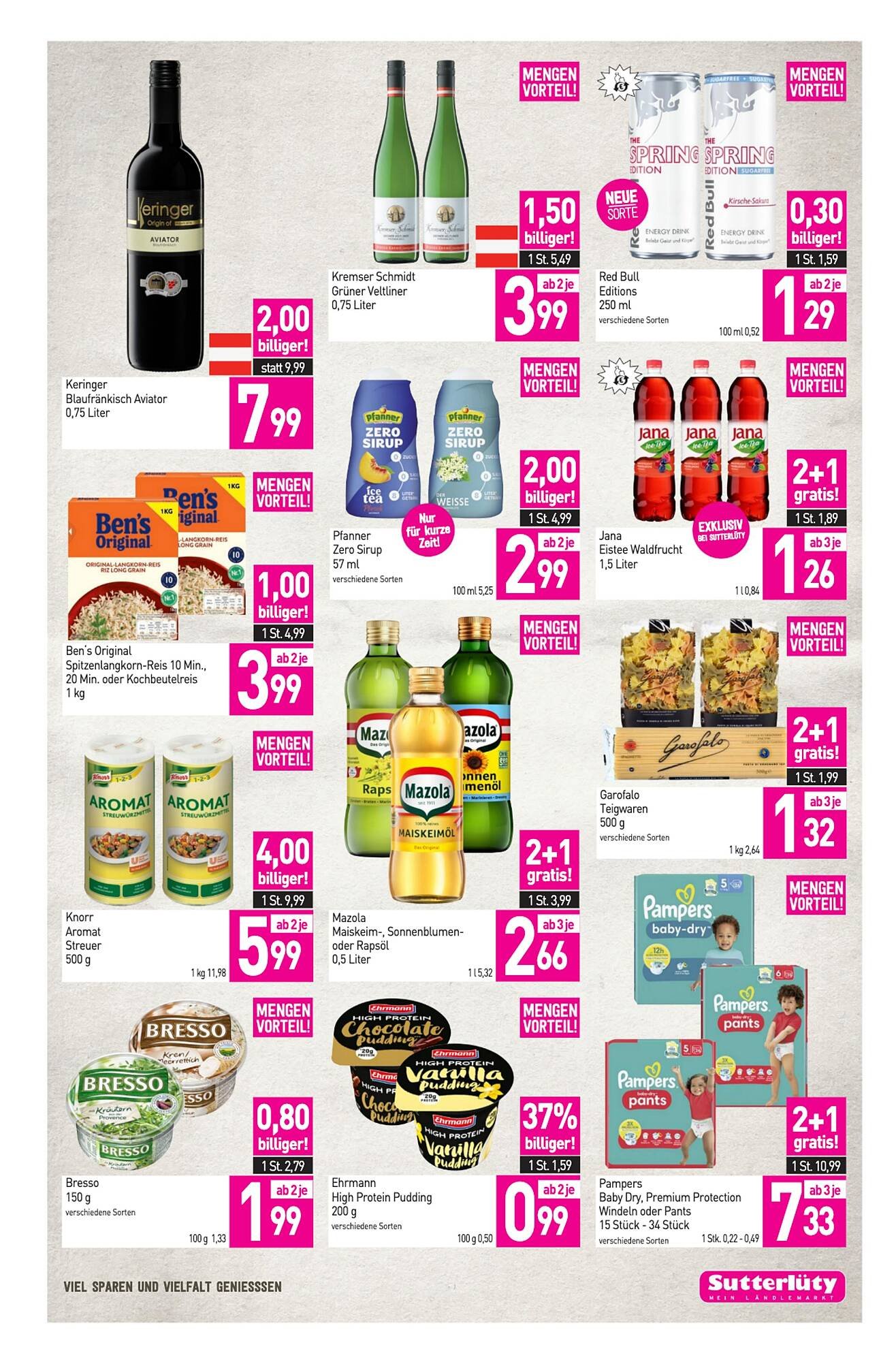 Sutterlüty Flugblatt