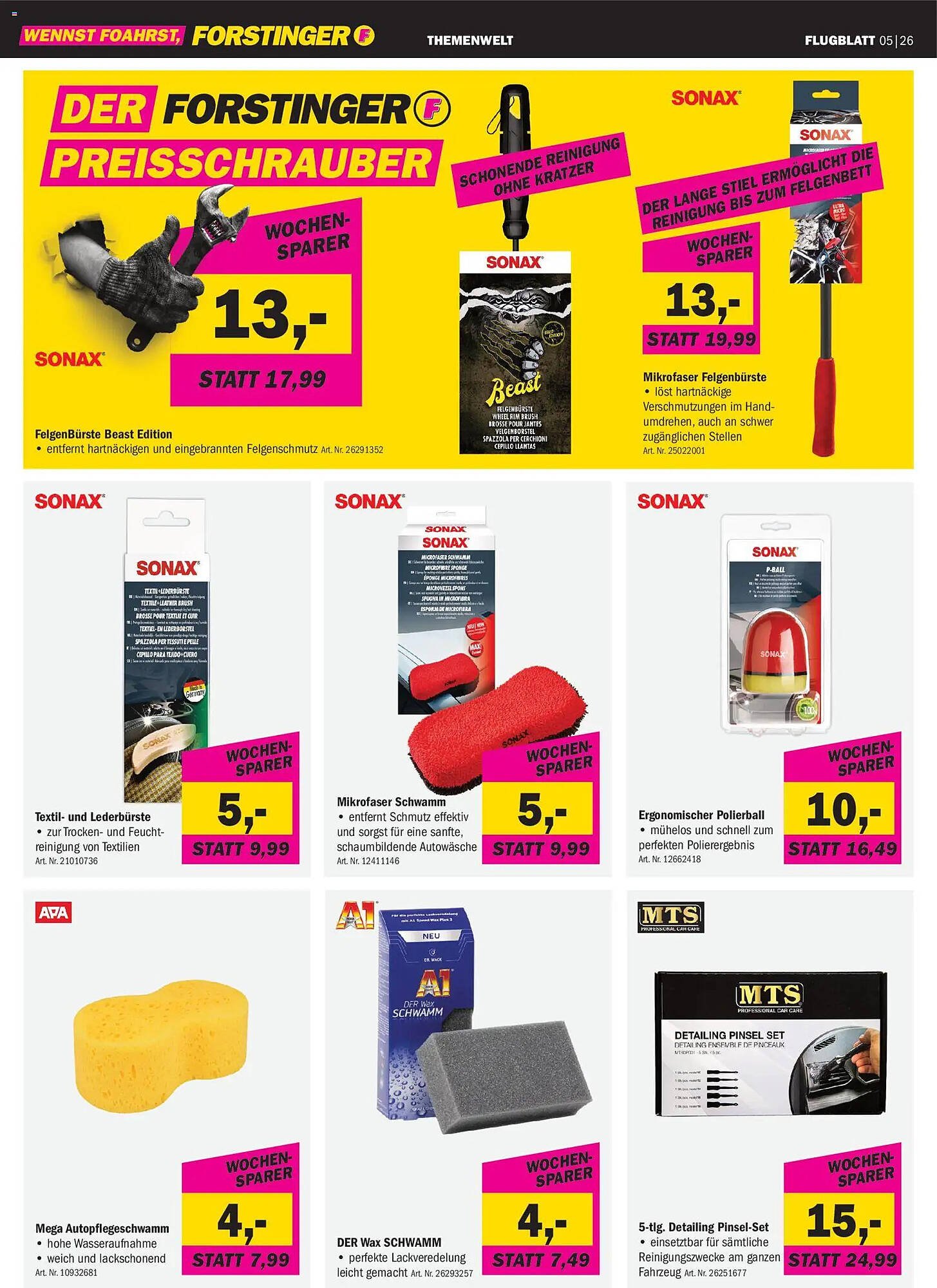 Forstinger Flugblatt