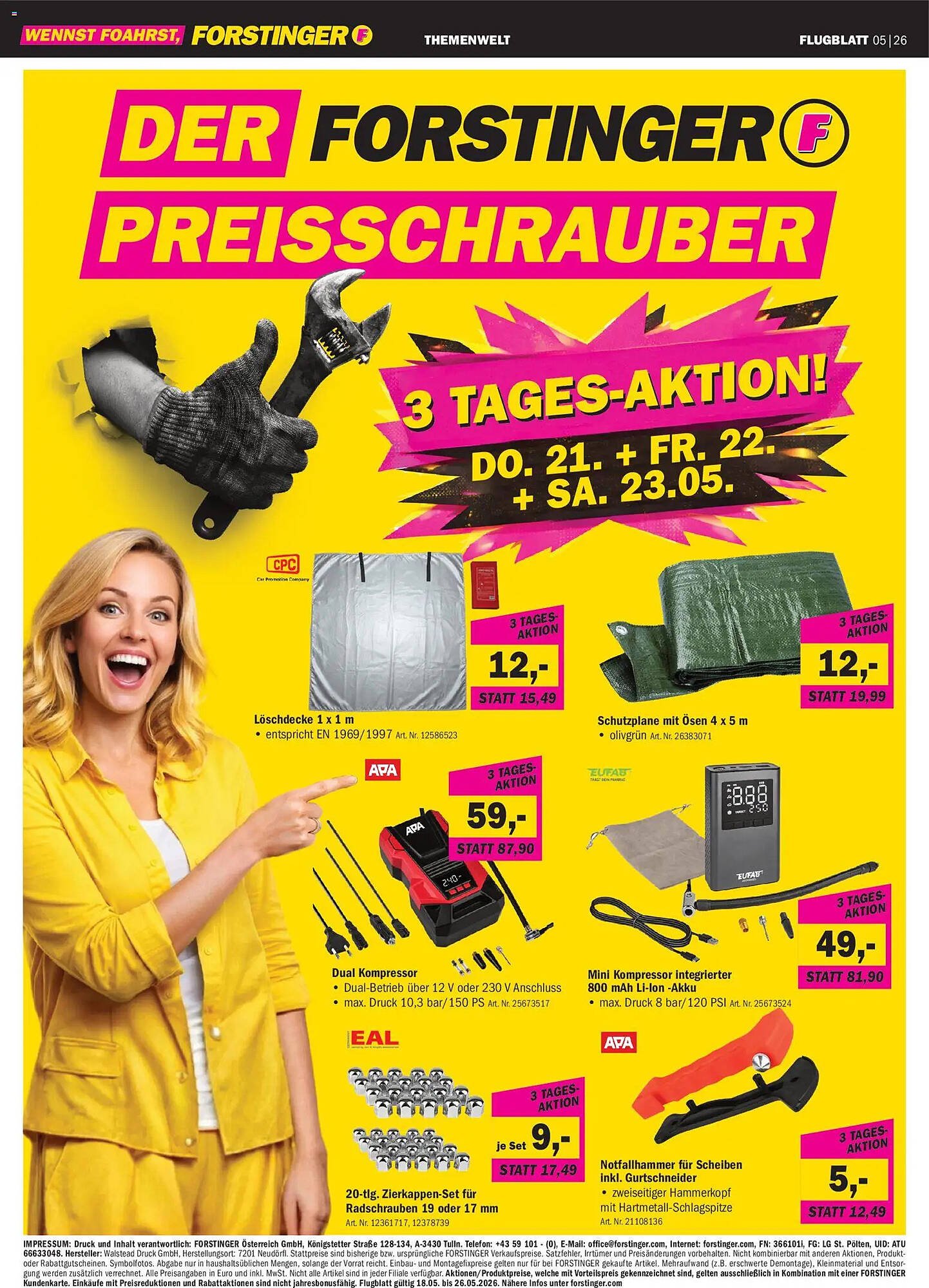 Forstinger Flugblatt