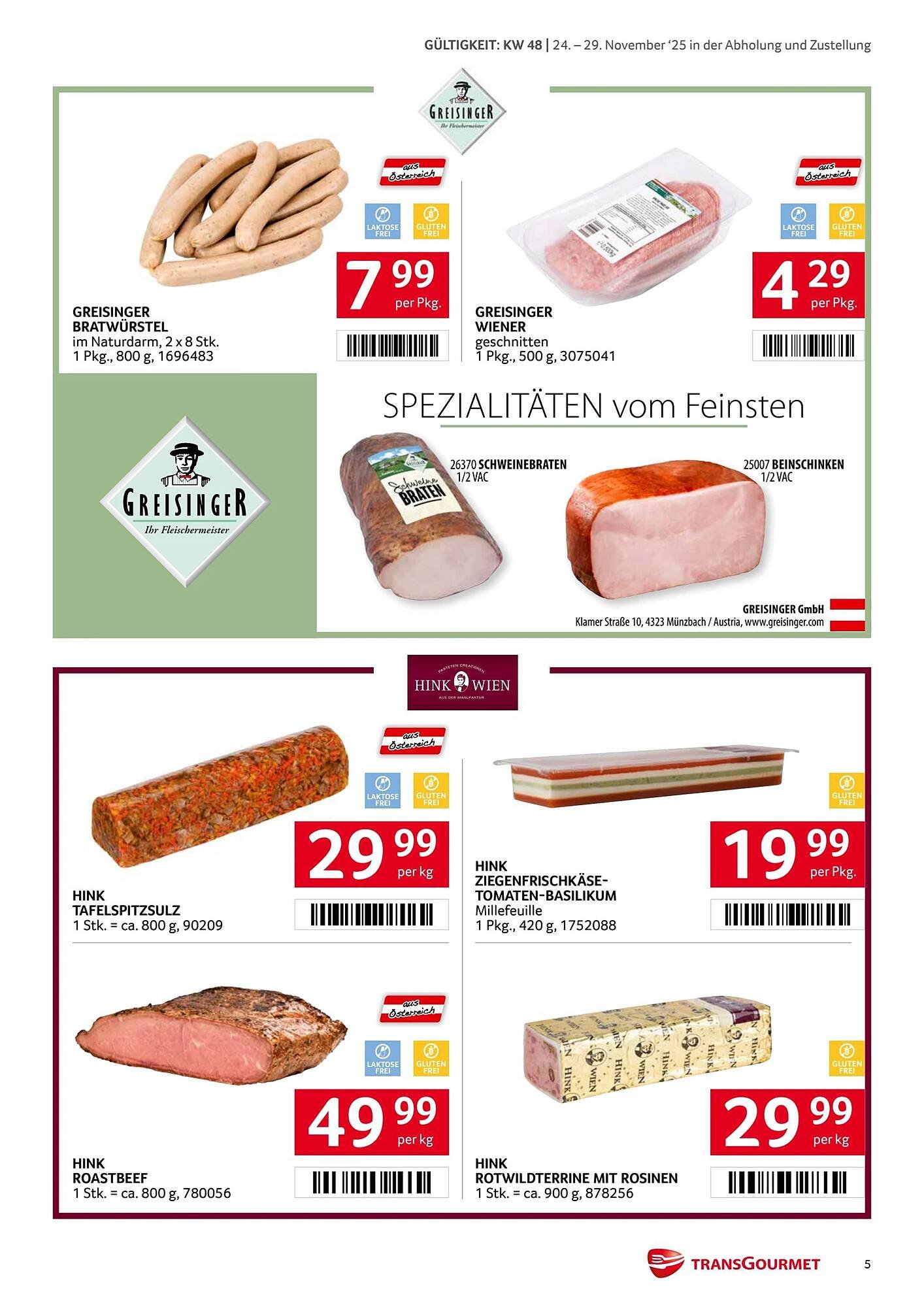 Transgourmet Flugblatt
