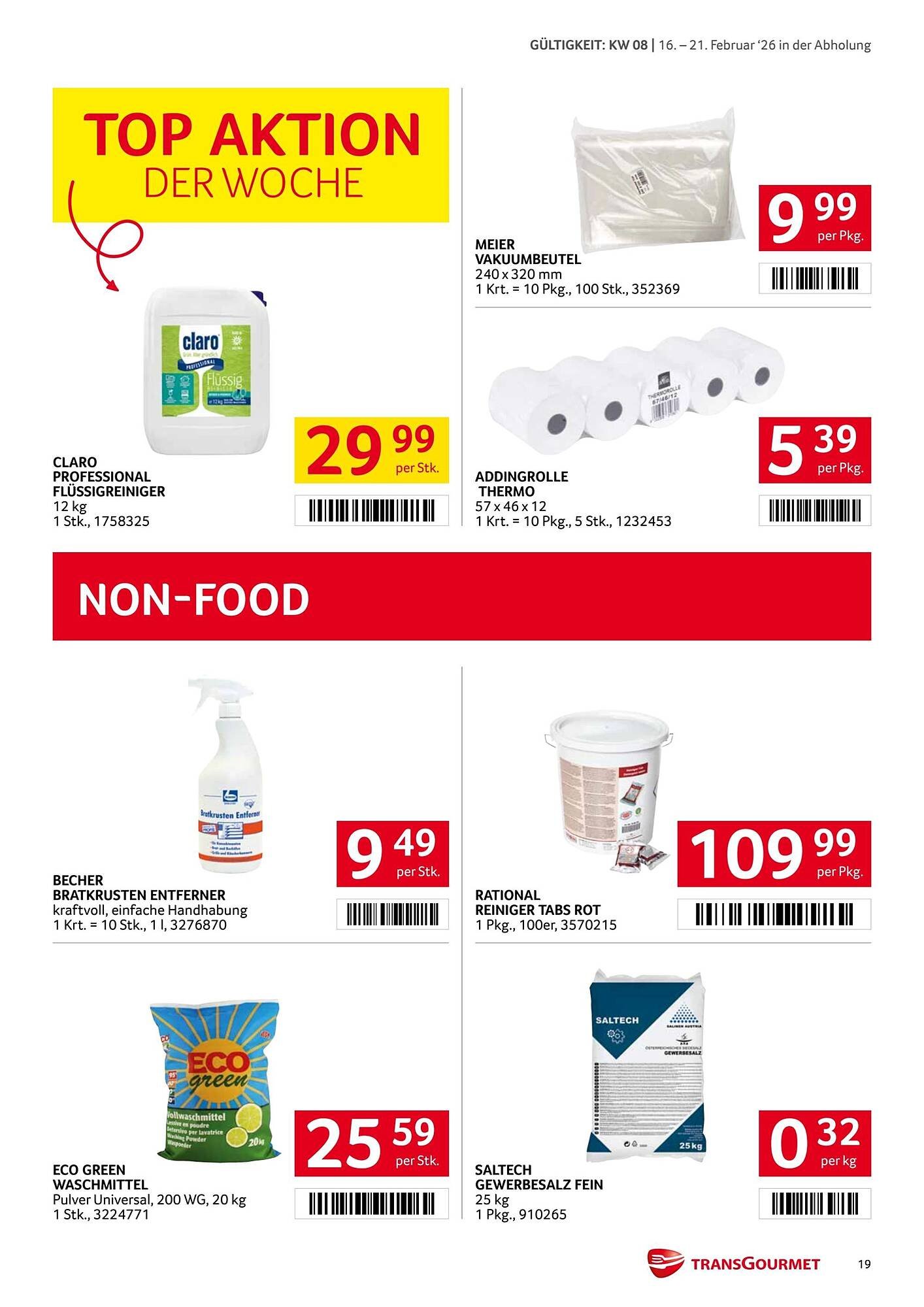 Transgourmet Flugblatt