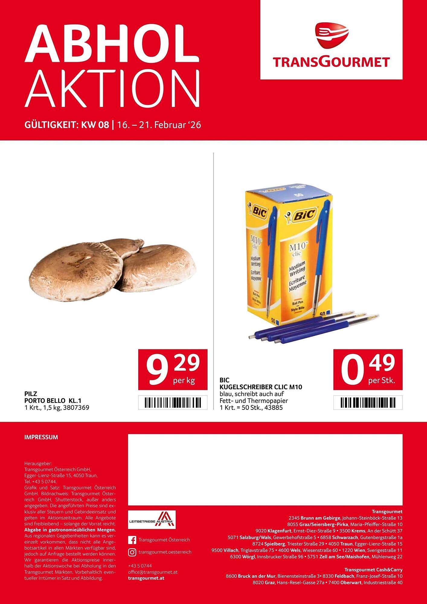 Transgourmet Flugblatt