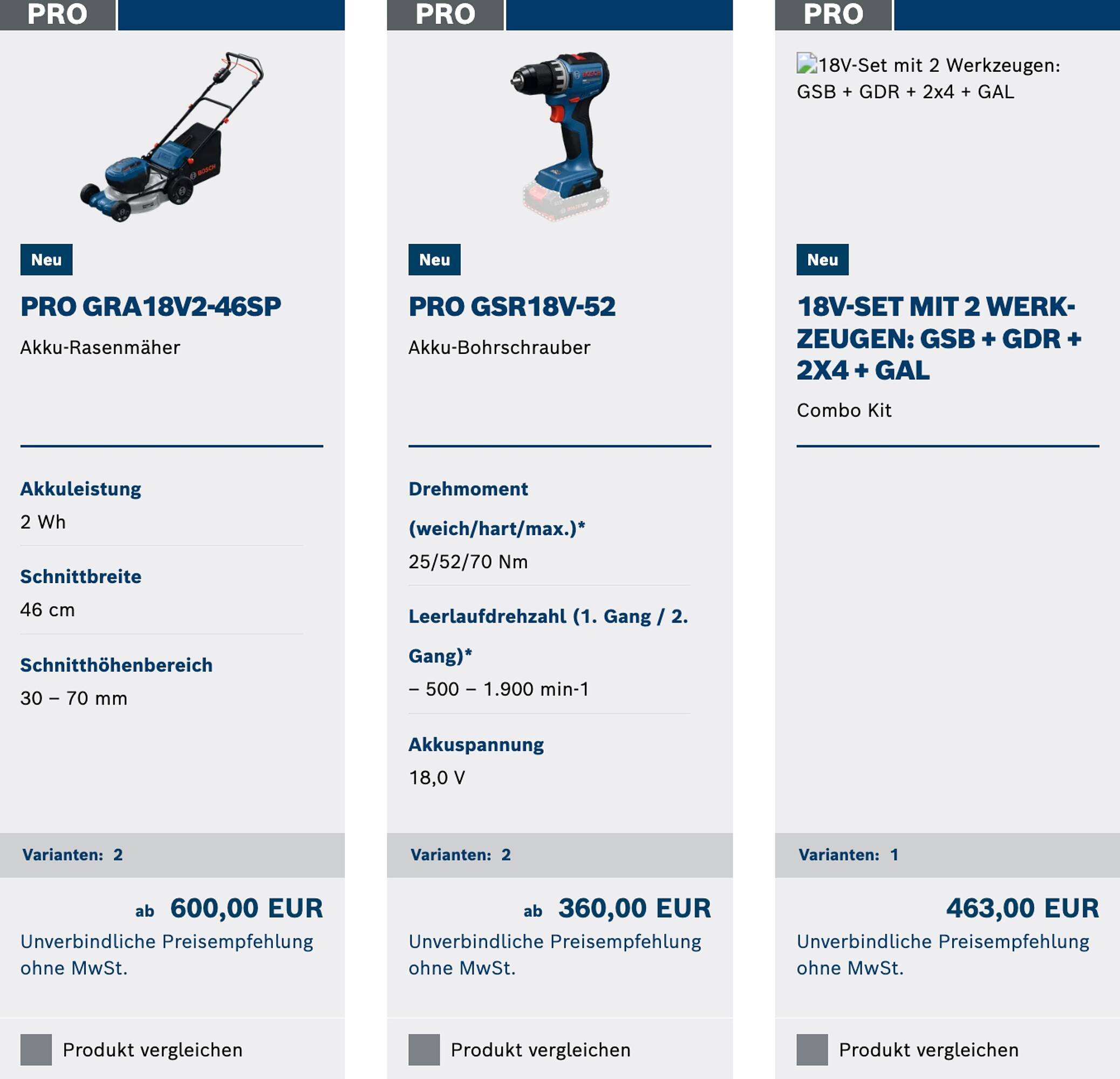 Bosch Professional Flugblatt