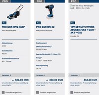 Bosch Professional Flugblatt
