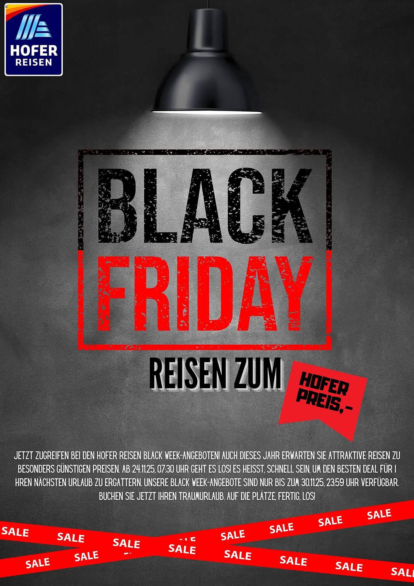 Hofer Reisen Flugblatt