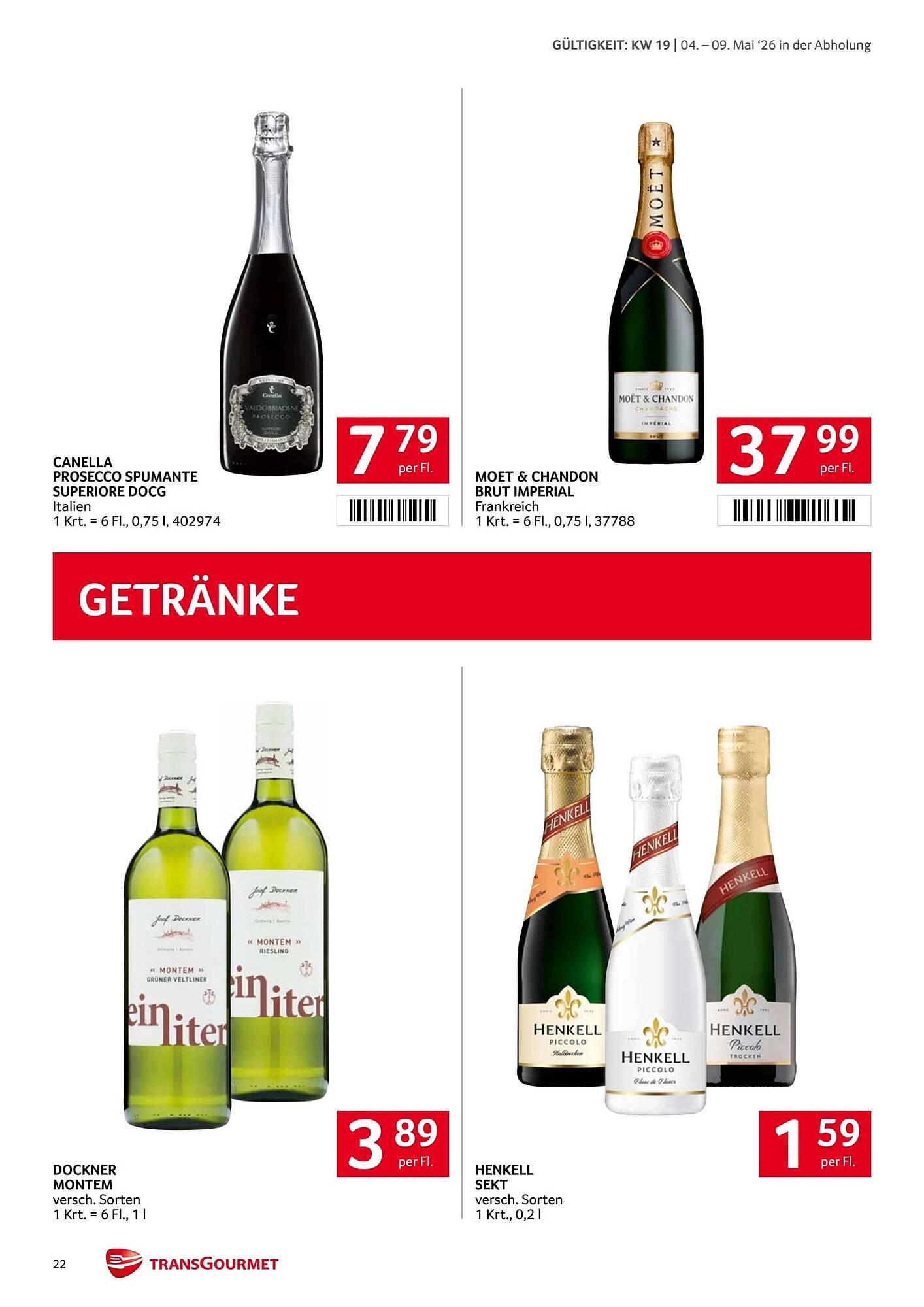 Transgourmet Flugblatt