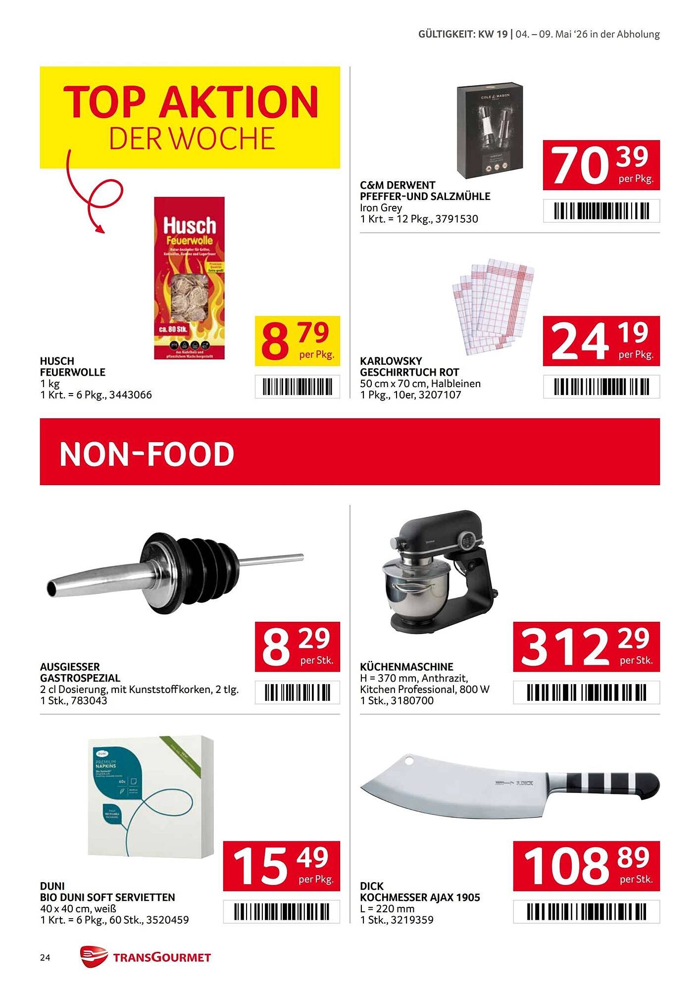 Transgourmet Flugblatt