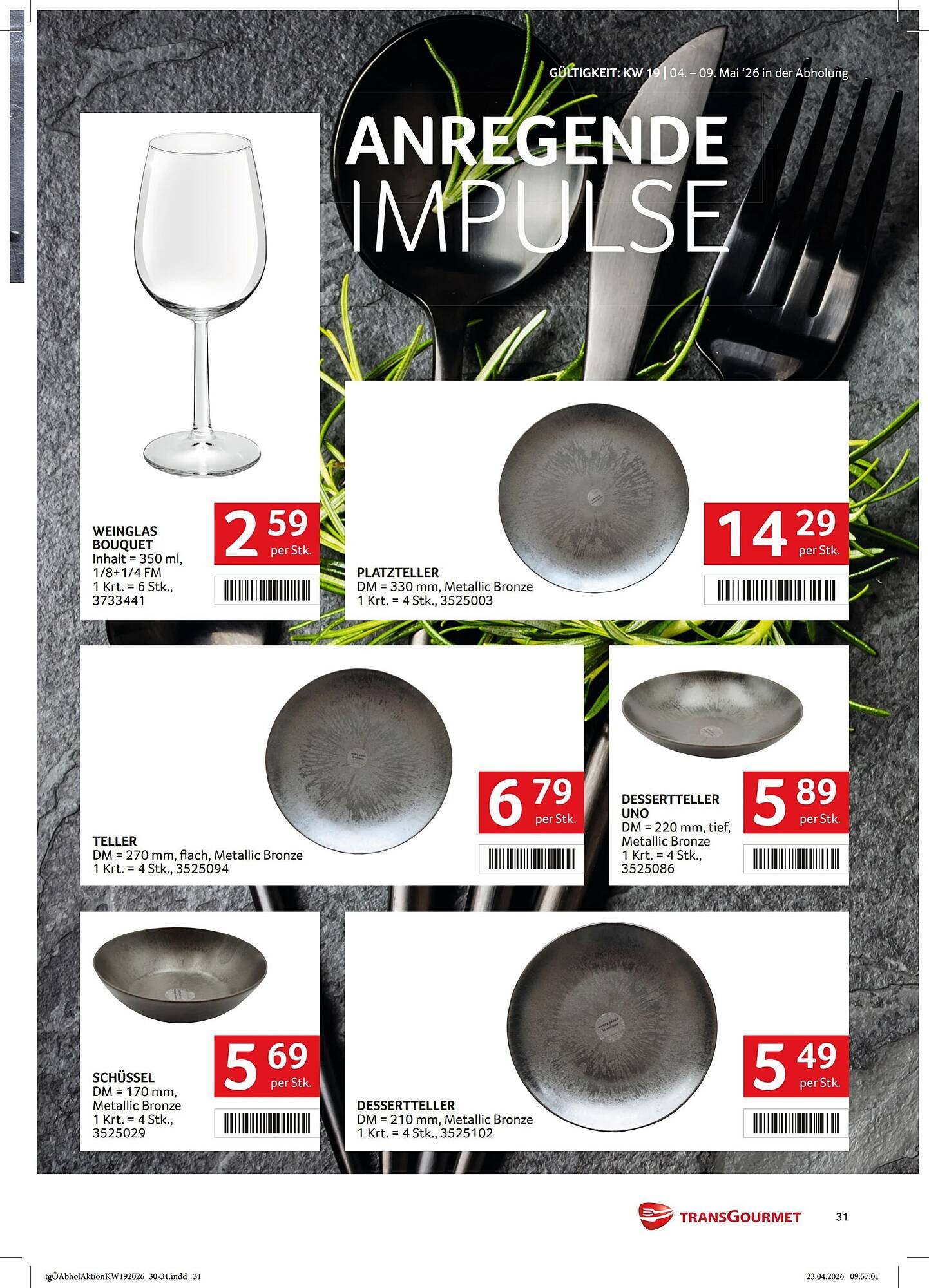 Transgourmet Flugblatt