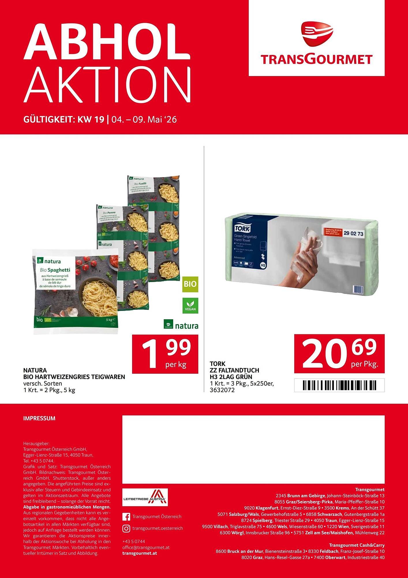 Transgourmet Flugblatt