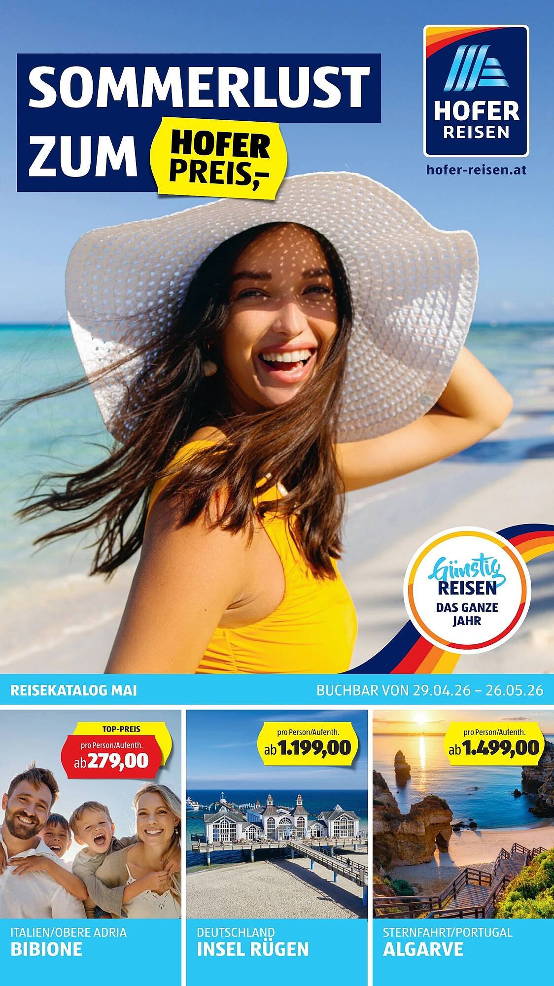 Hofer Reisen Flugblatt