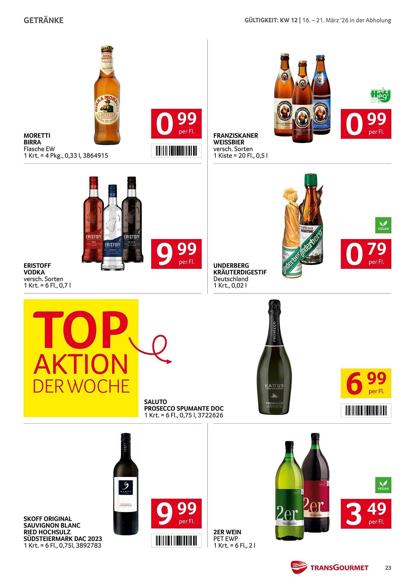 Transgourmet Flugblatt