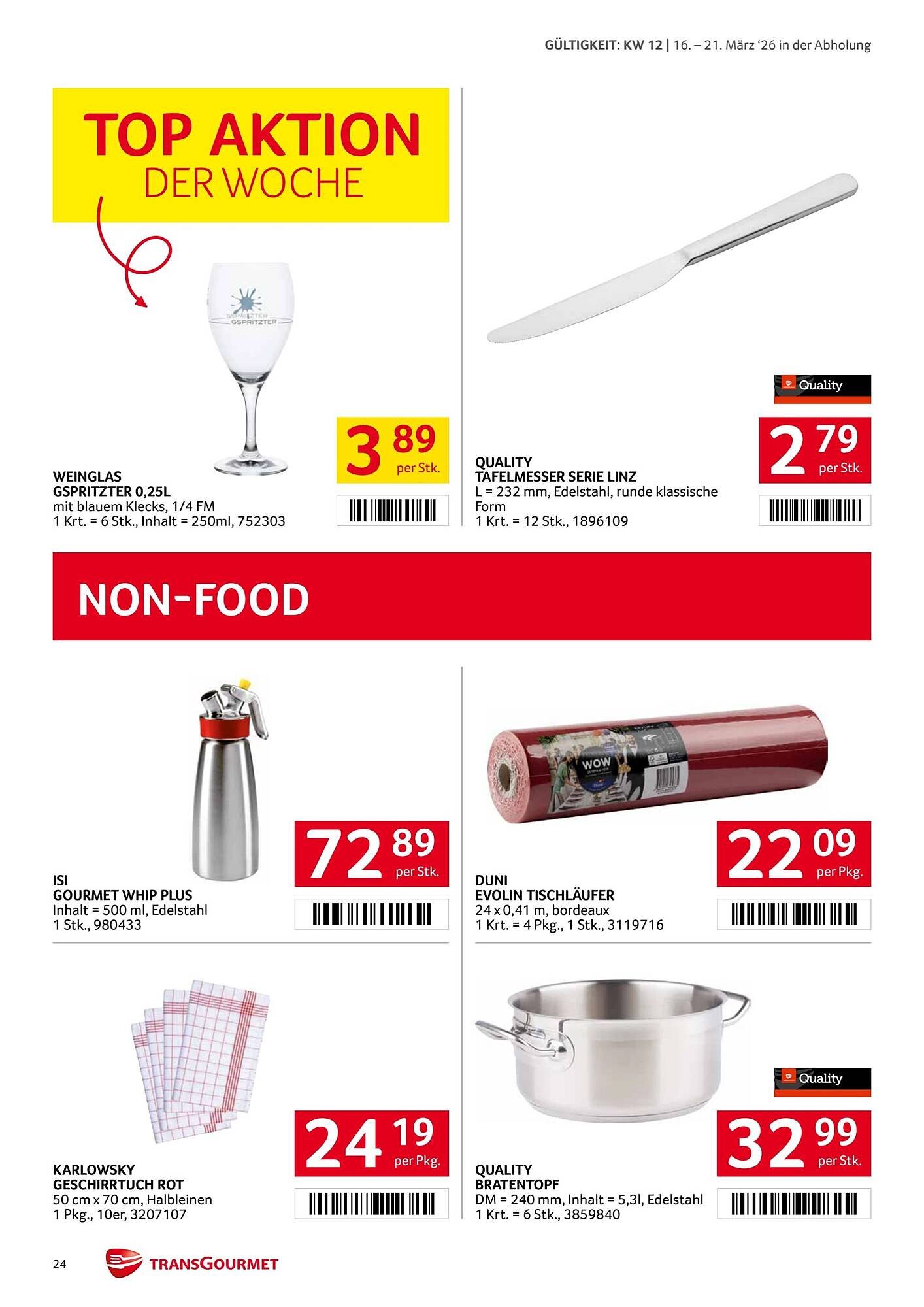 Transgourmet Flugblatt