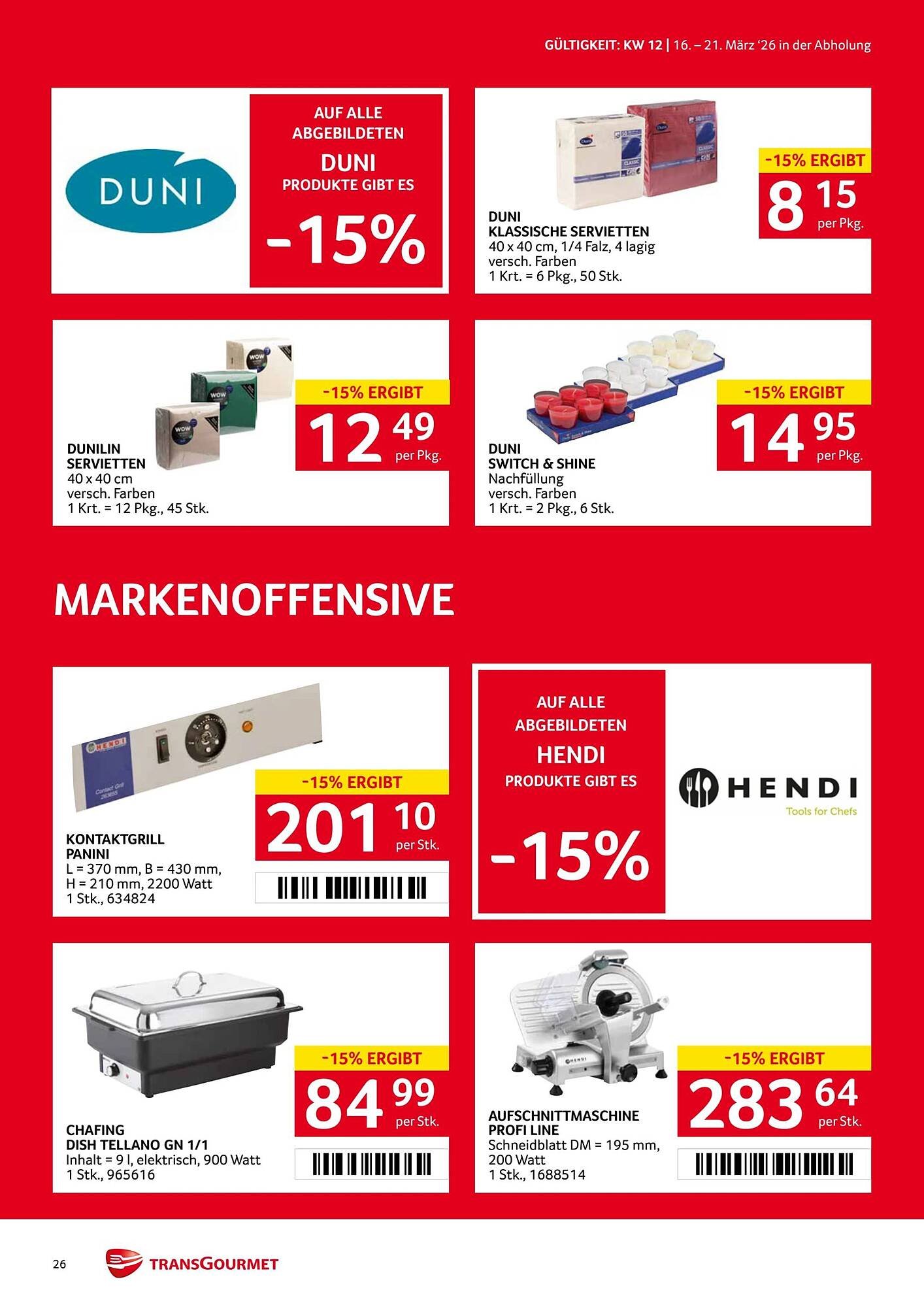 Transgourmet Flugblatt