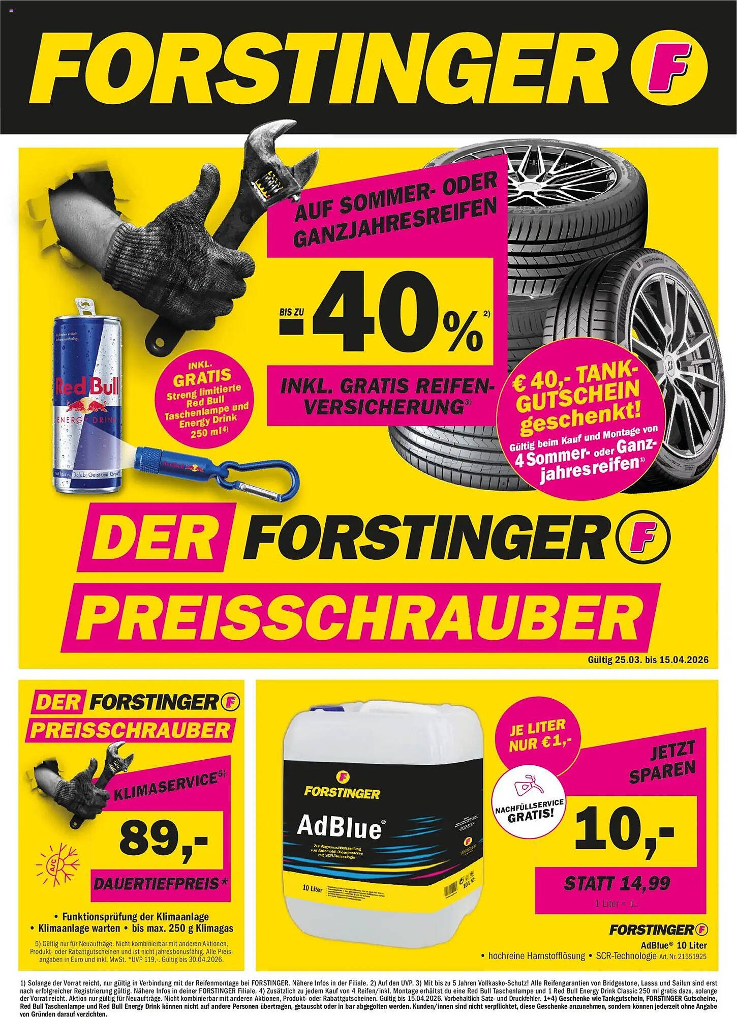 Forstinger Flugblatt
