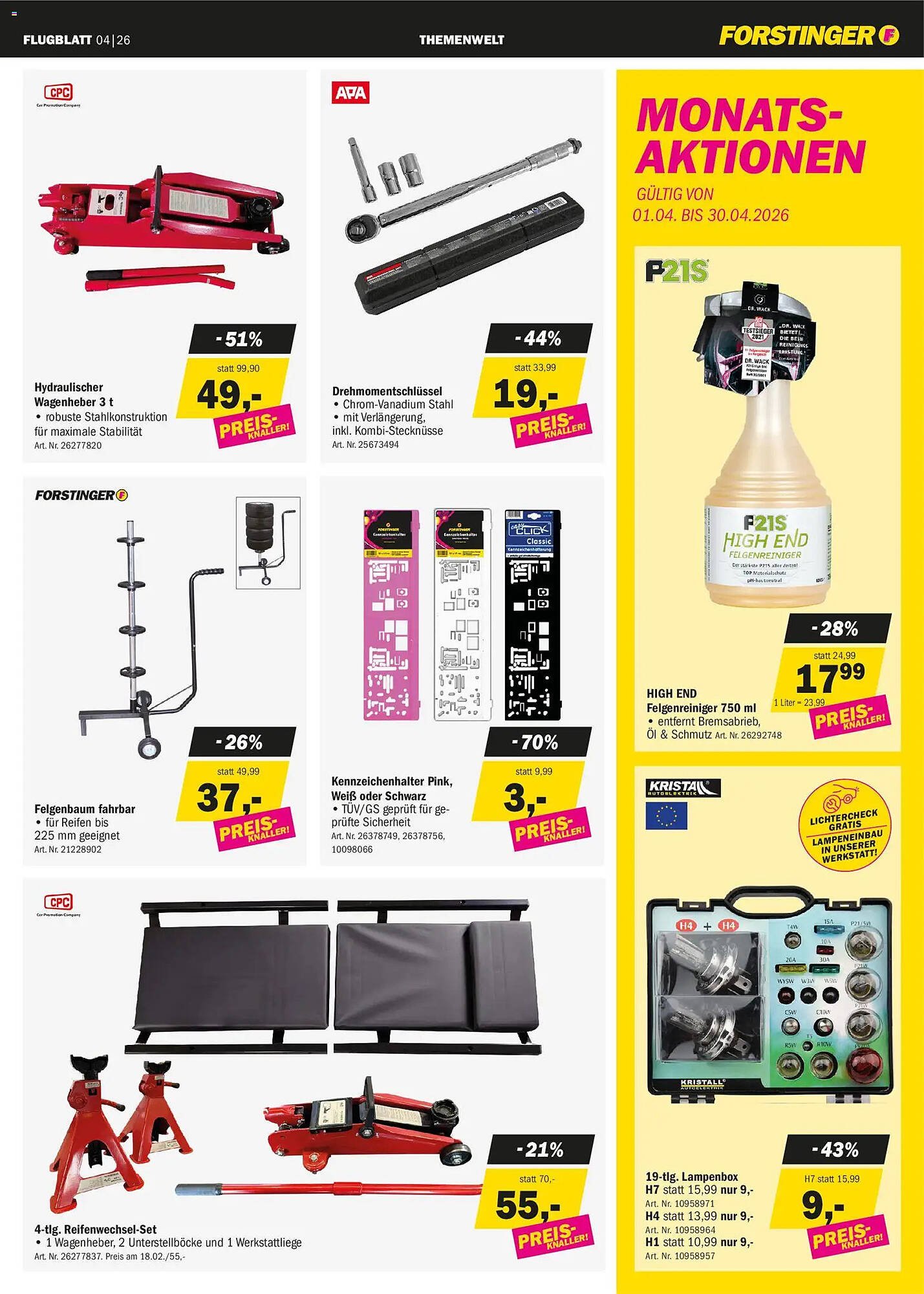 Forstinger Flugblatt