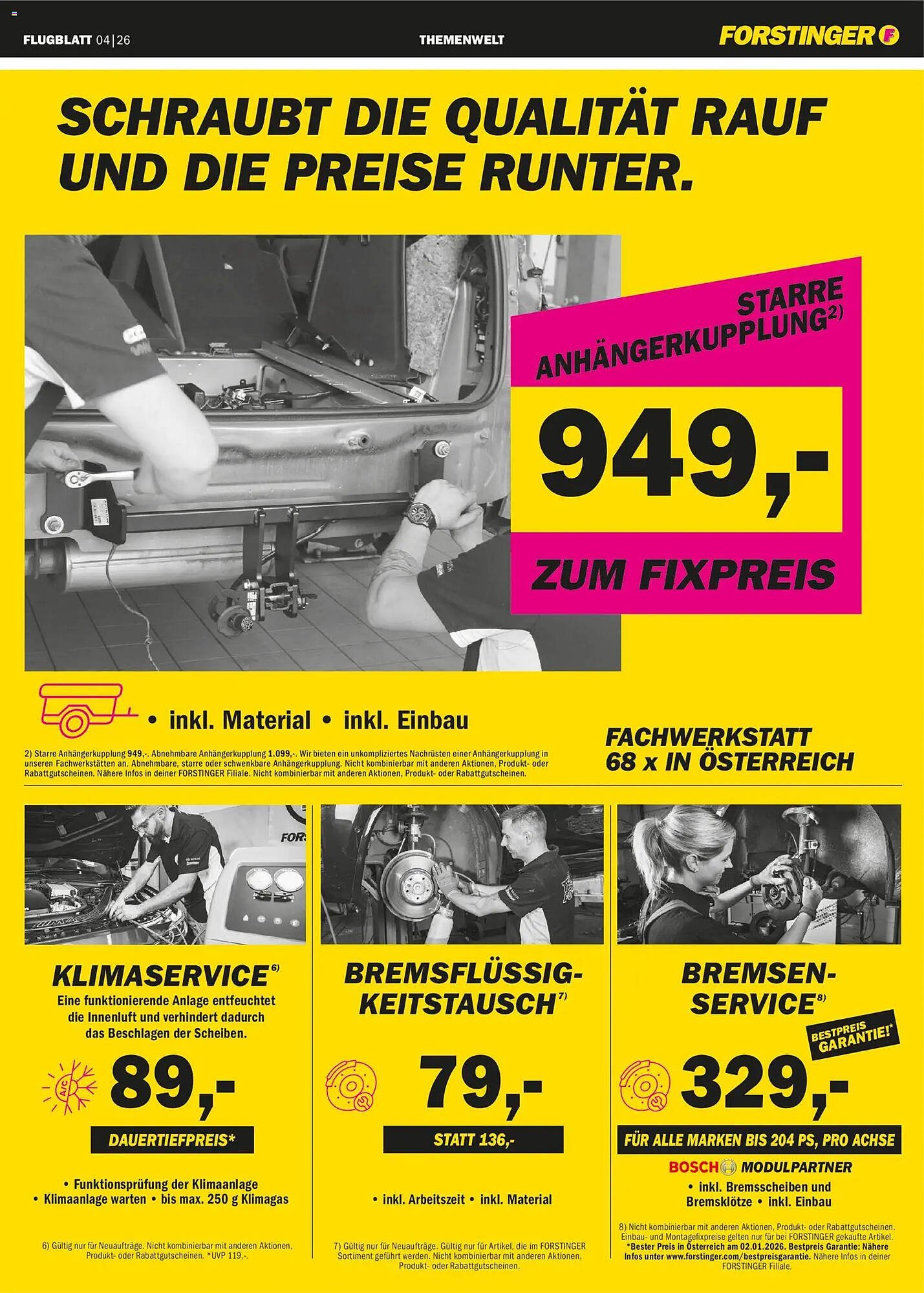 Forstinger Flugblatt