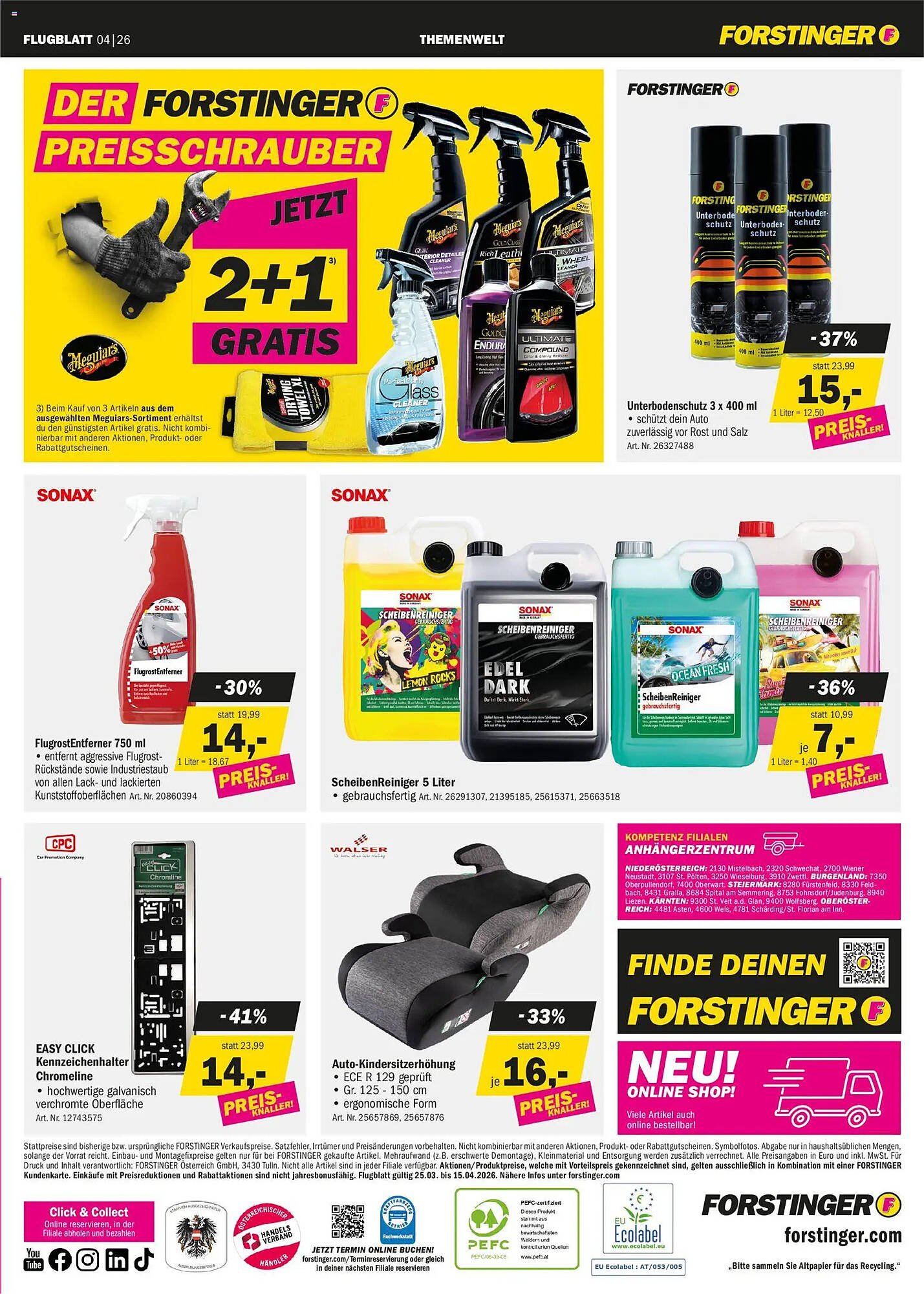 Forstinger Flugblatt