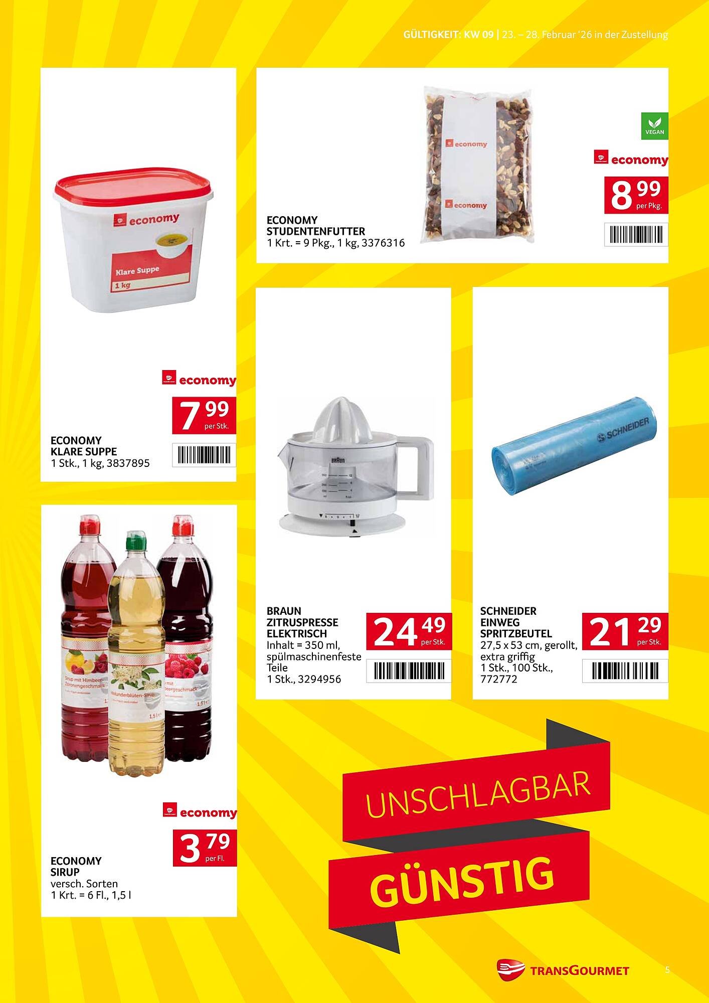 Transgourmet Flugblatt