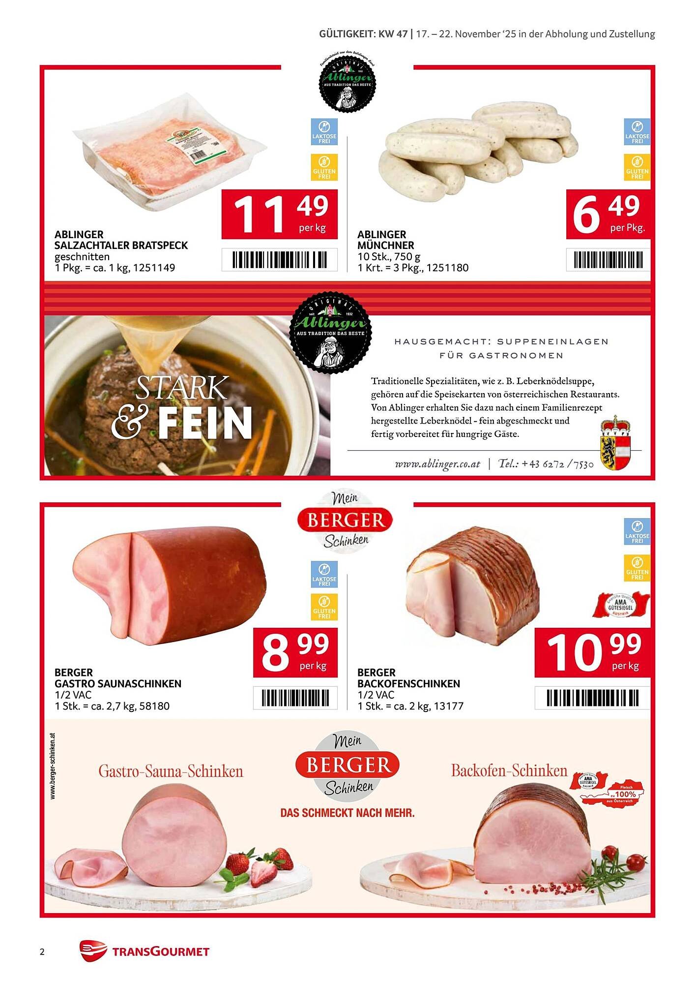 Transgourmet Flugblatt