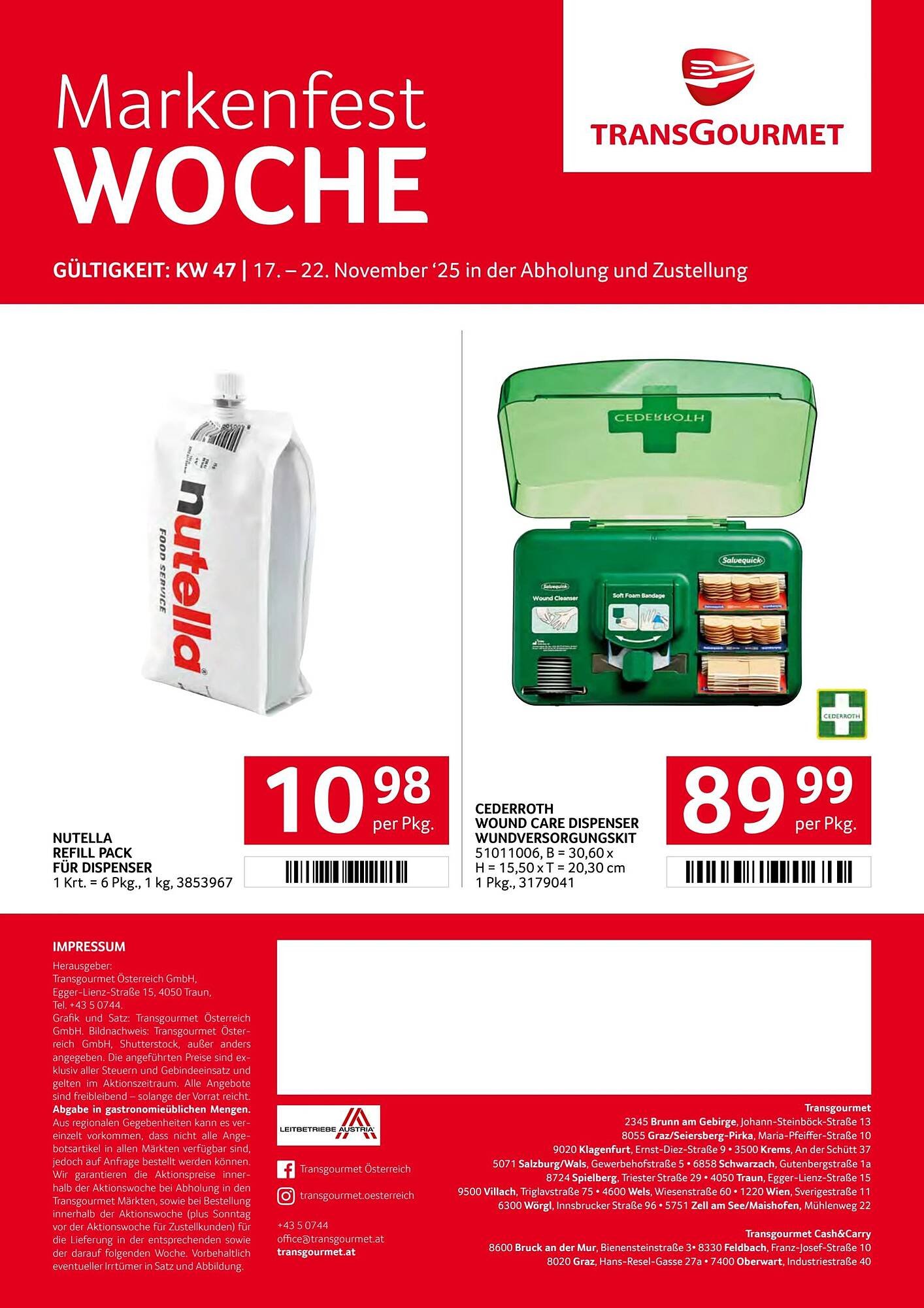 Transgourmet Flugblatt