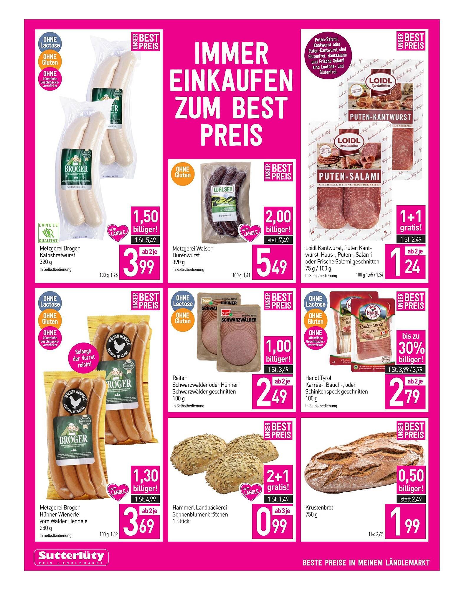 Sutterlüty Flugblatt