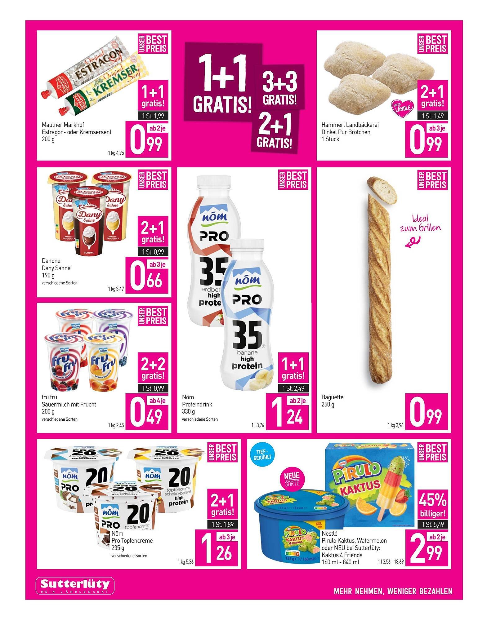 Sutterlüty Flugblatt