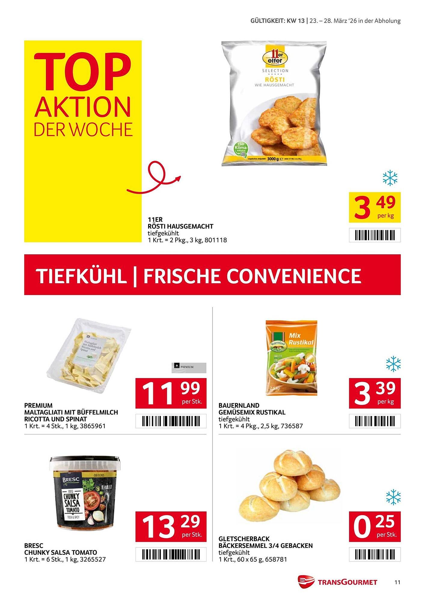 Transgourmet Flugblatt