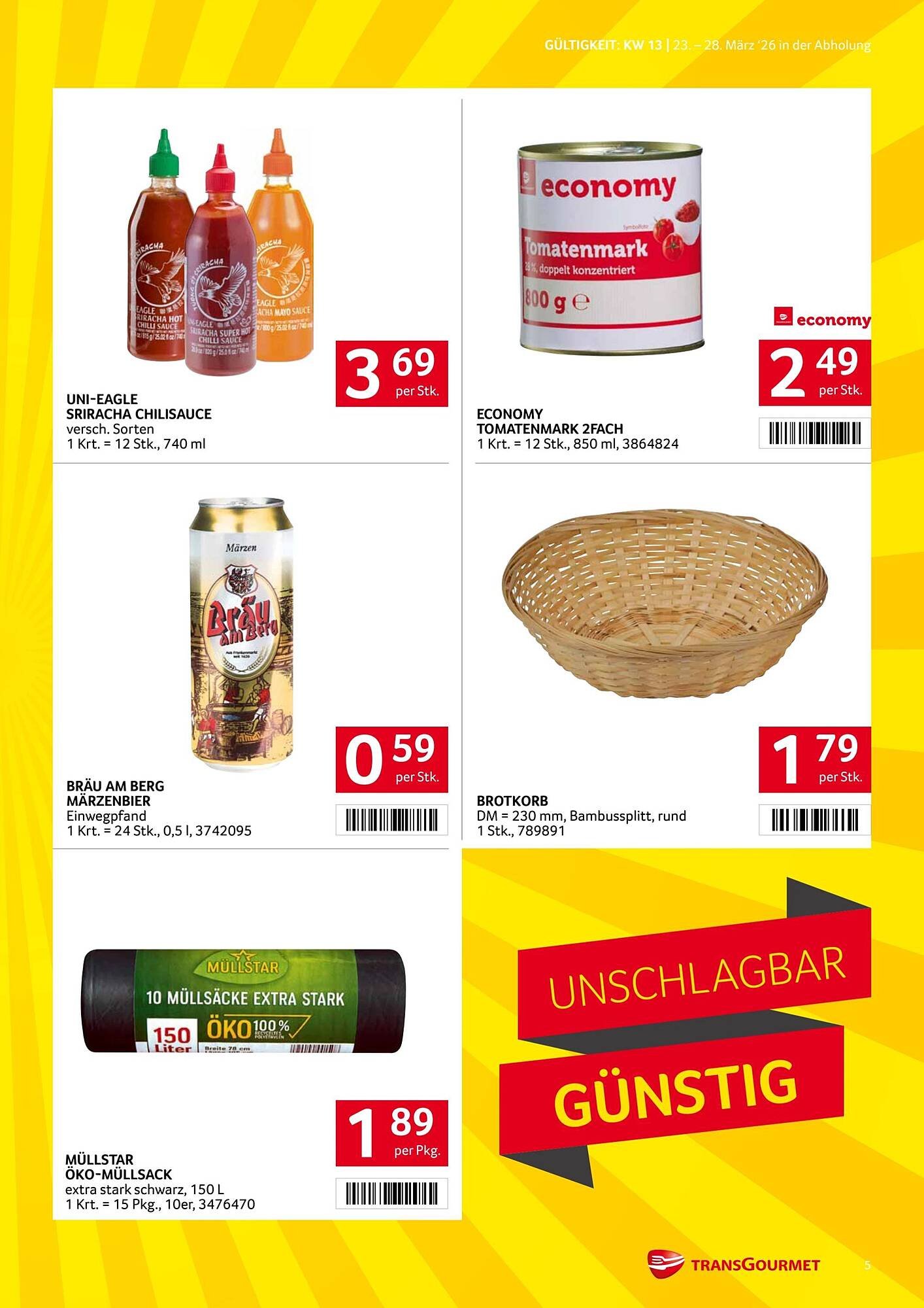 Transgourmet Flugblatt