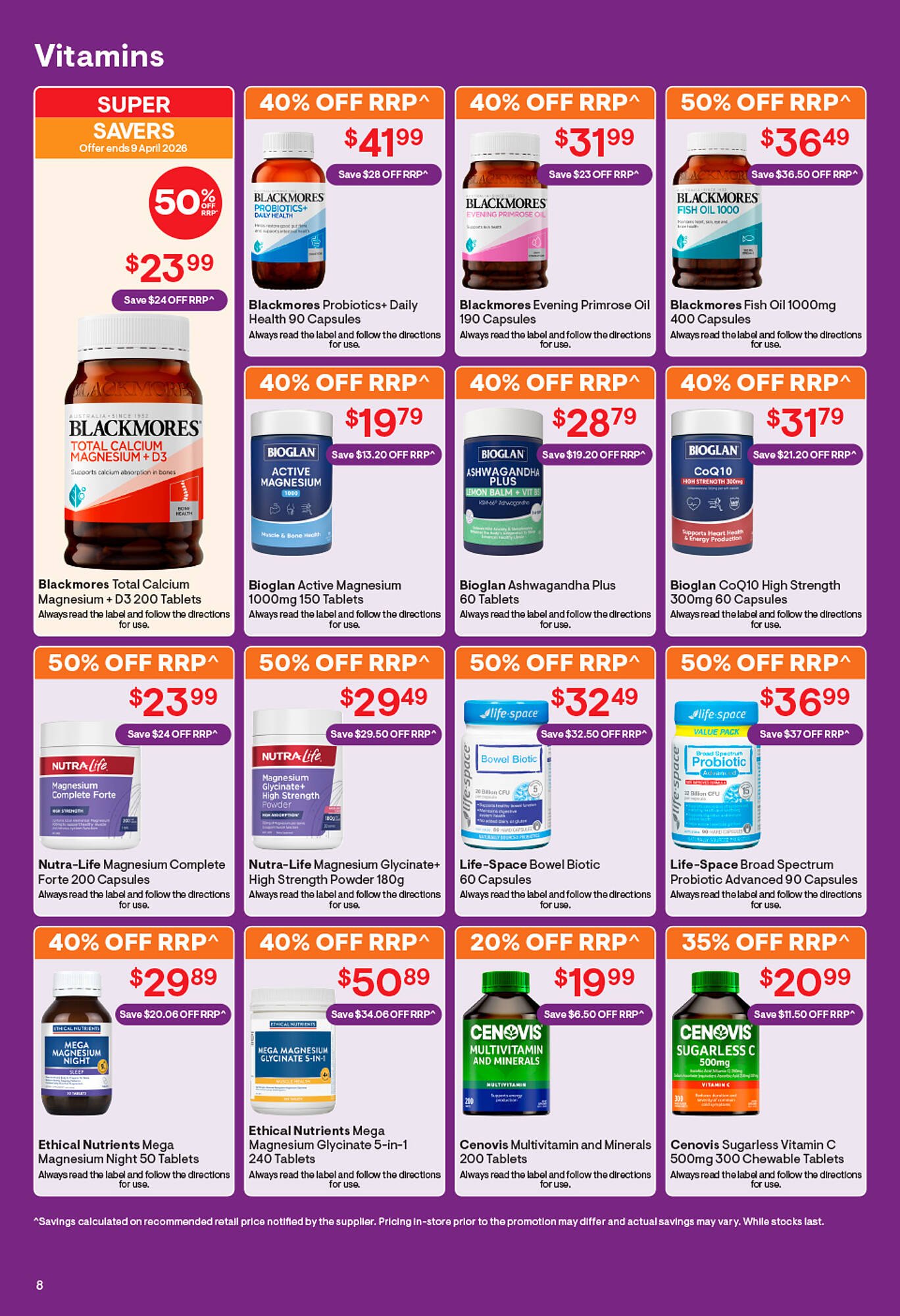 Discount Drug Stores catalogue (2026-03-19 - 2026-04-09) | 8