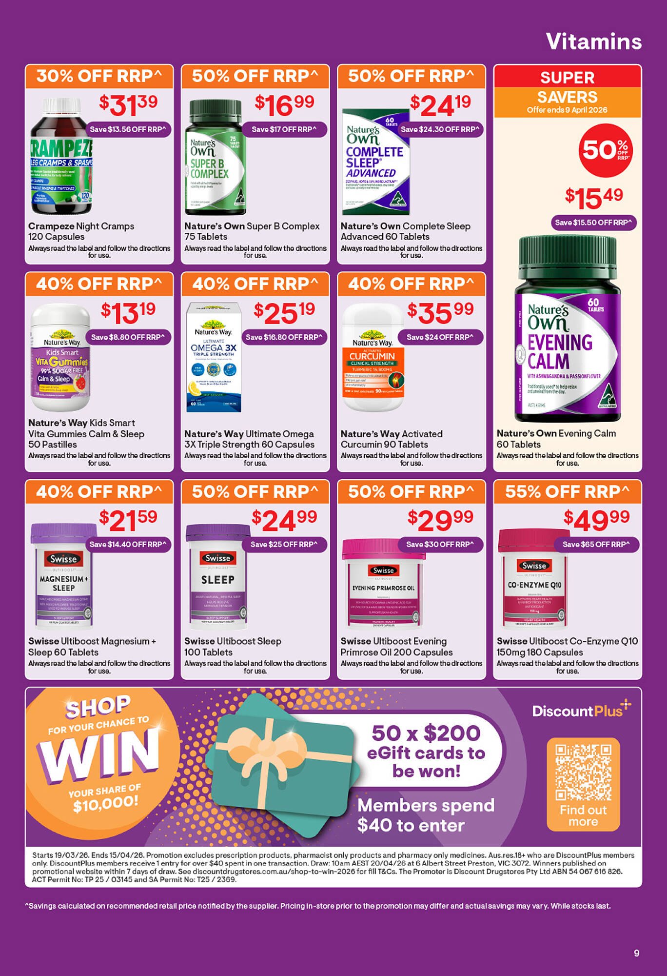 Discount Drug Stores catalogue (2026-03-19 - 2026-04-09) | 9