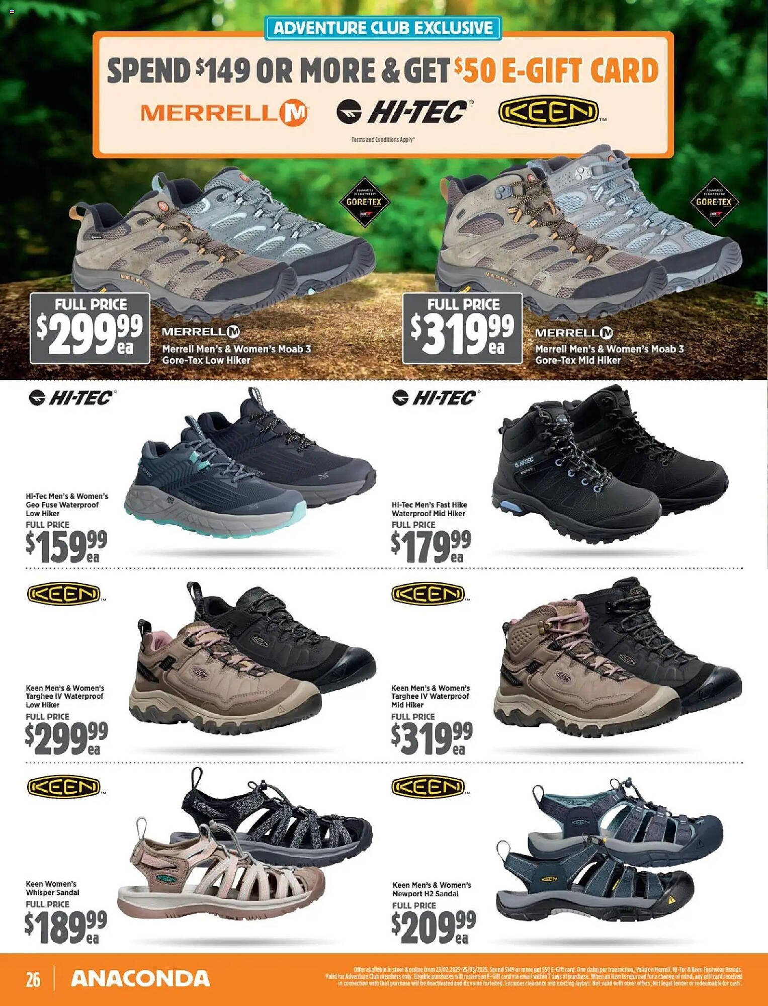 Anaconda catalogue (2026-02-22 - 2026-03-25) | 26