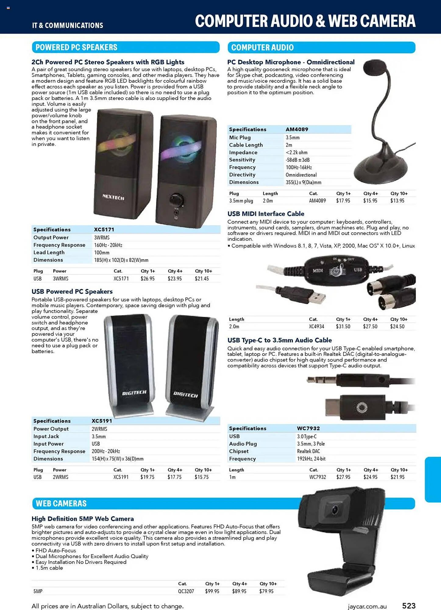 Jaycar Electronics catalogue (2025-07-08 - 2026-07-09)