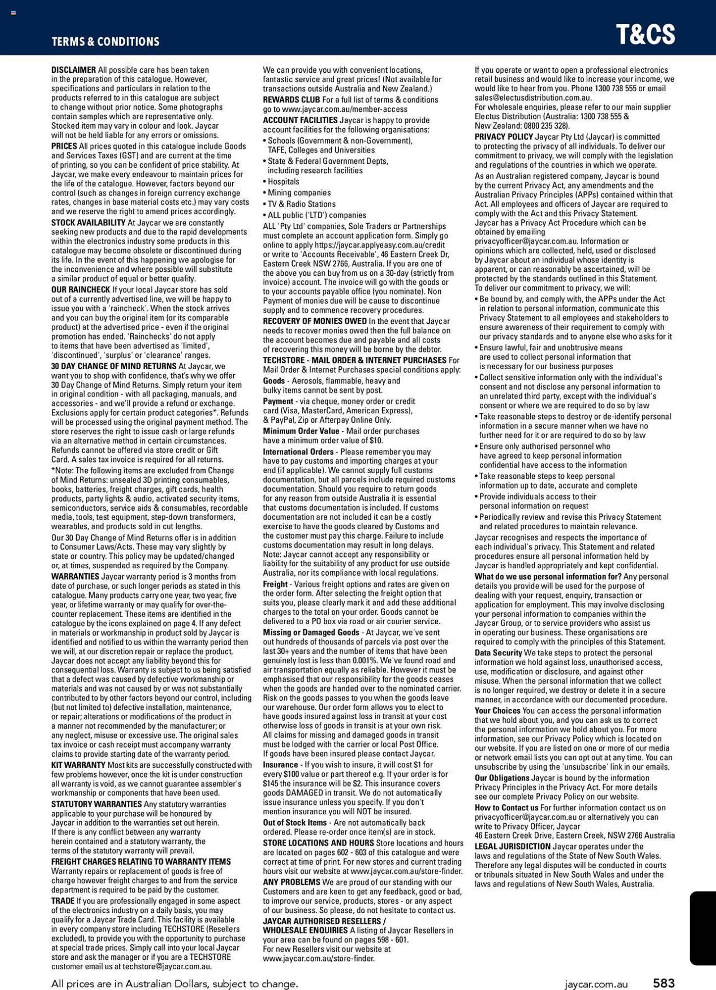 Jaycar Electronics catalogue (2025-07-08 - 2026-07-09)