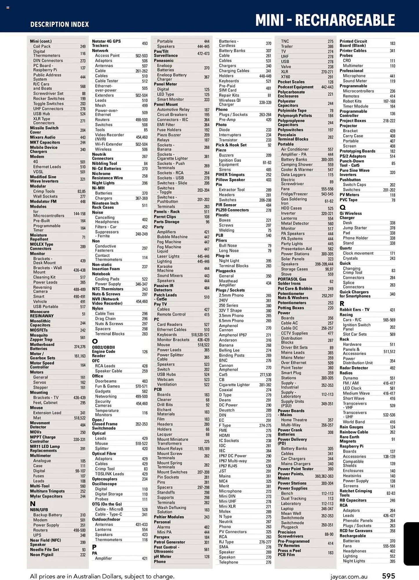 Jaycar Electronics catalogue (2025-07-08 - 2026-07-09)