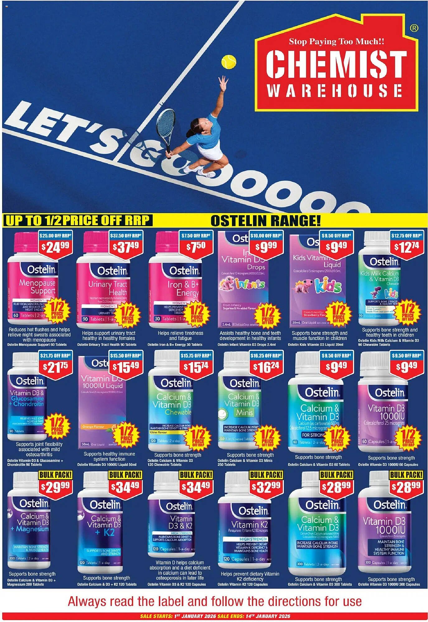 Chemist Warehouse catalogue (2026-01-01 - 2026-01-14) | 1