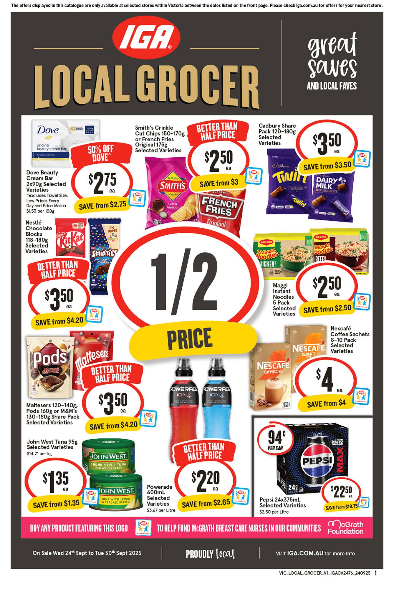 IGA catalogue (2025-09-24 - 2025-09-30) | 1