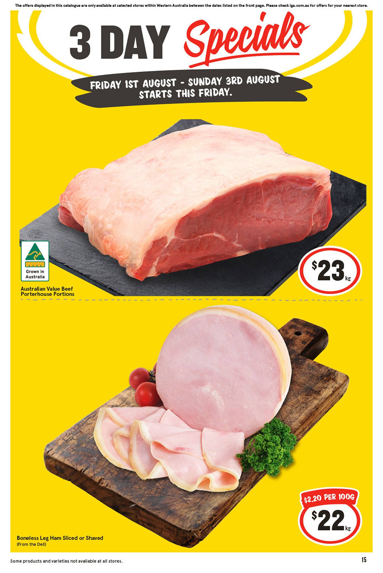IGA catalogue (2025-08-01 - 2025-08-03) | 1