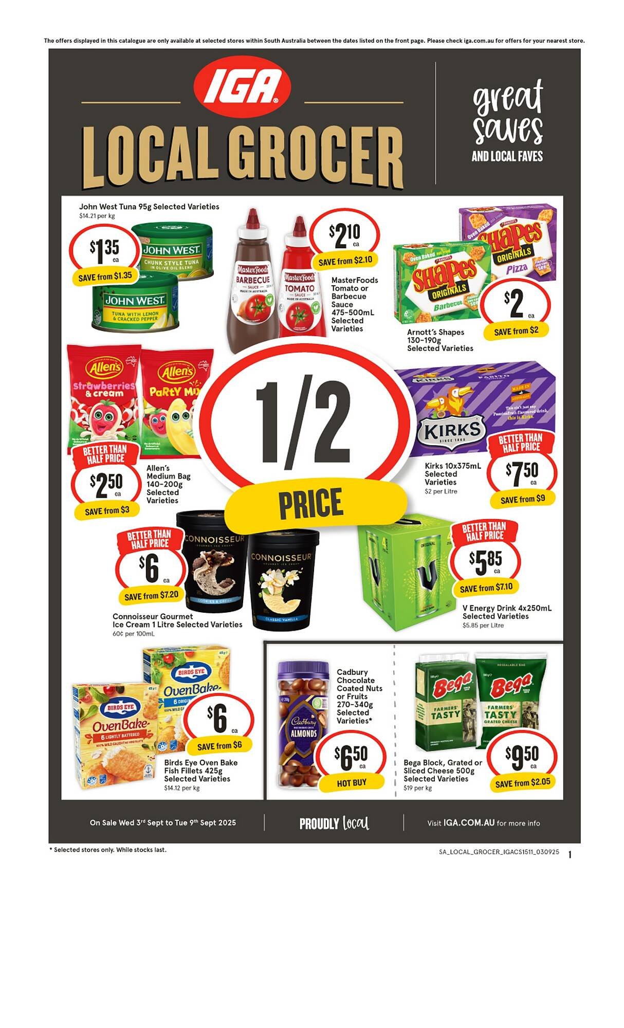 IGA catalogue (2025-09-03 - 2025-09-09) | 1