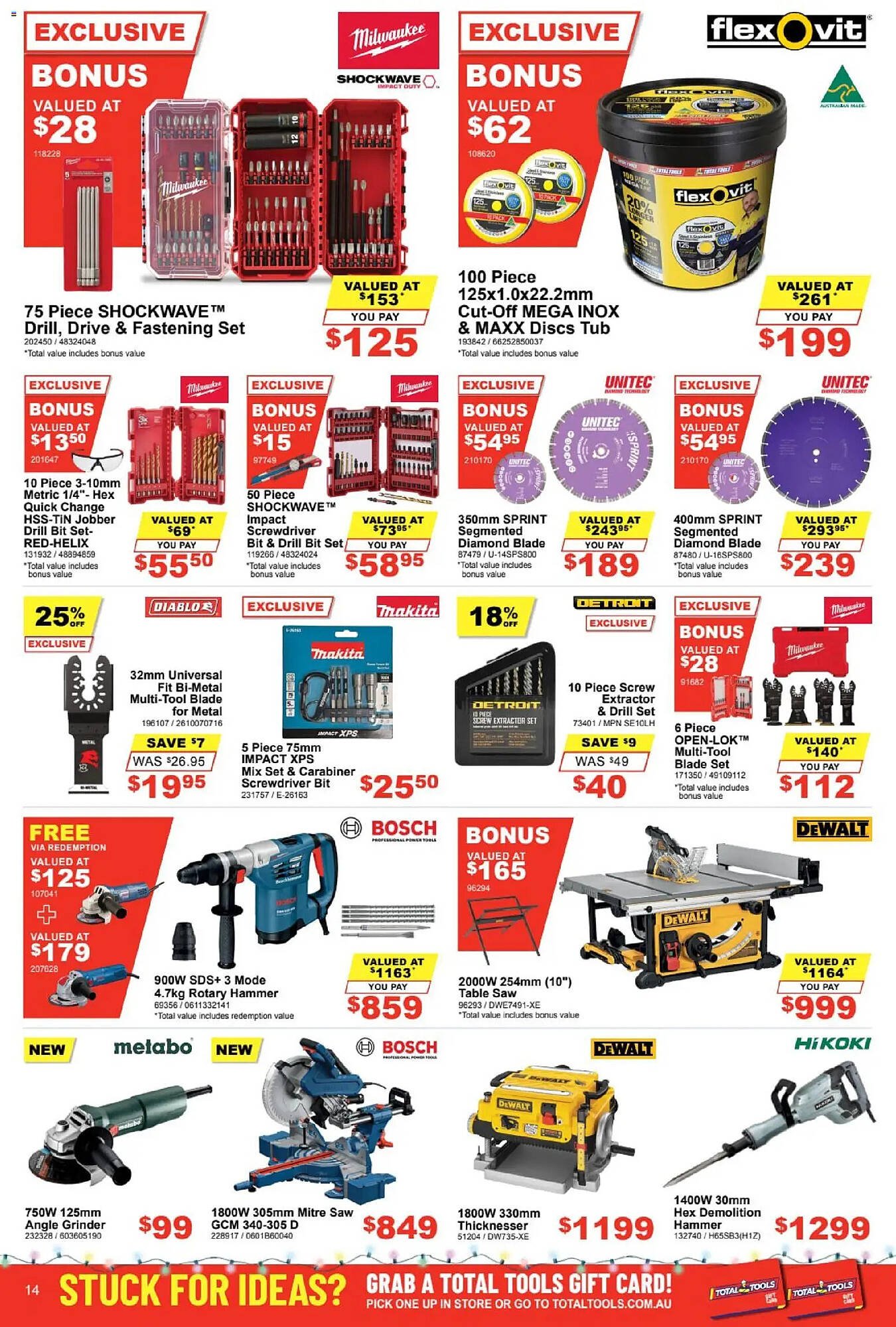 Total Tools catalogue (2025-12-01 - 2025-12-24) | 12