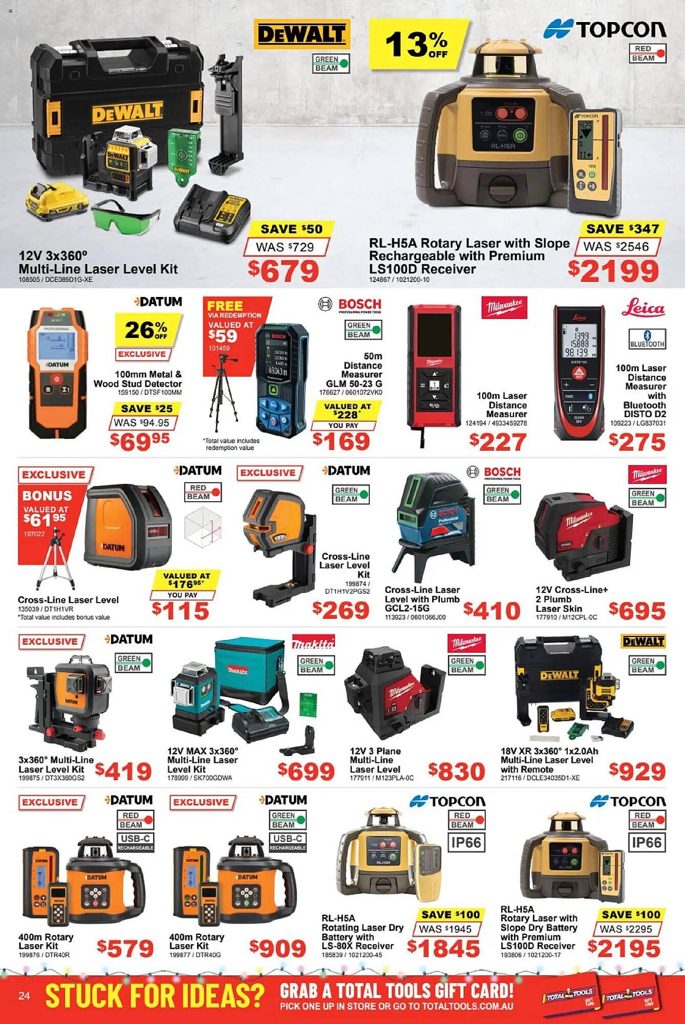 Total Tools catalogue (2025-12-01 - 2025-12-24) | 22