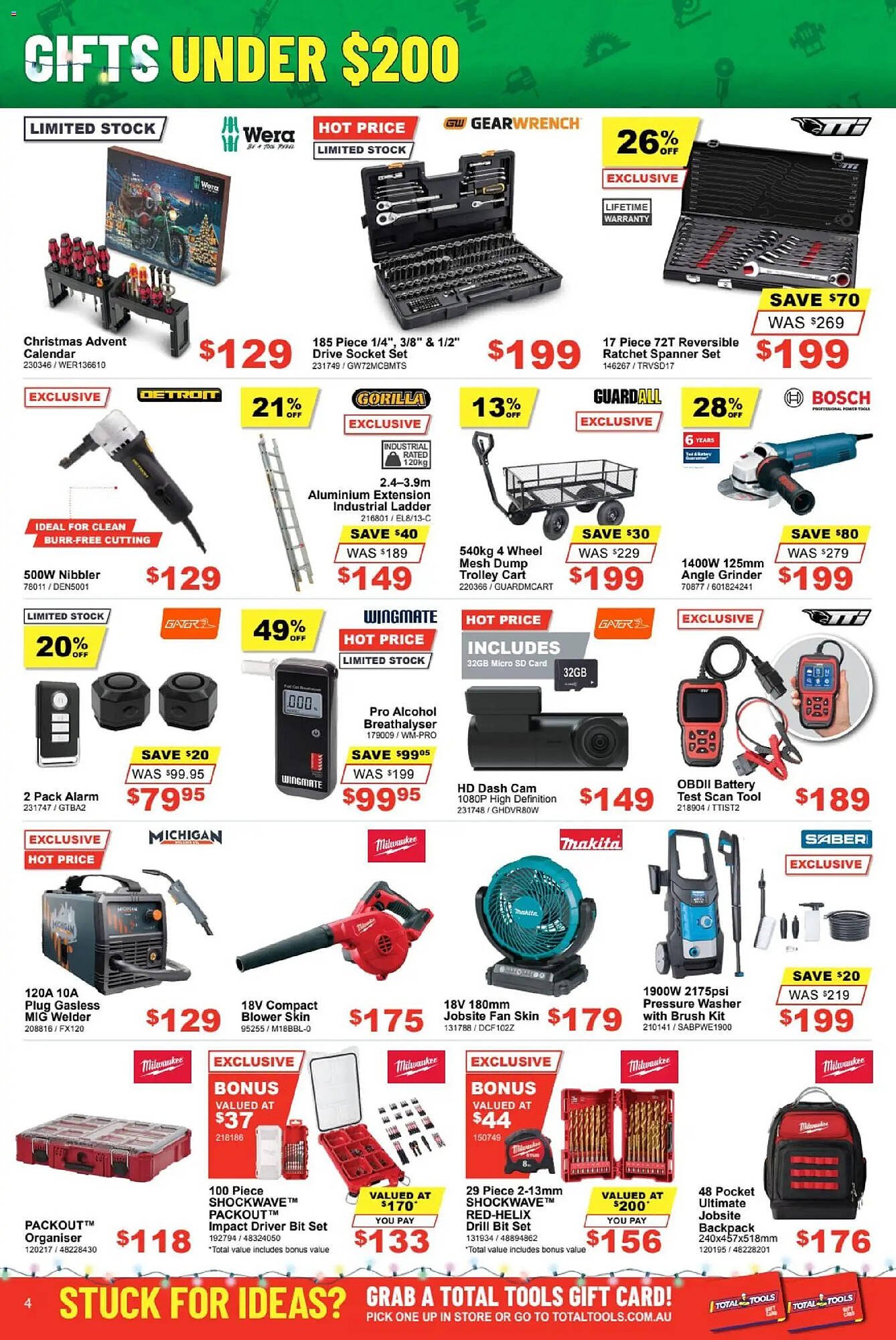 Total Tools catalogue (2025-12-01 - 2025-12-24) | 4