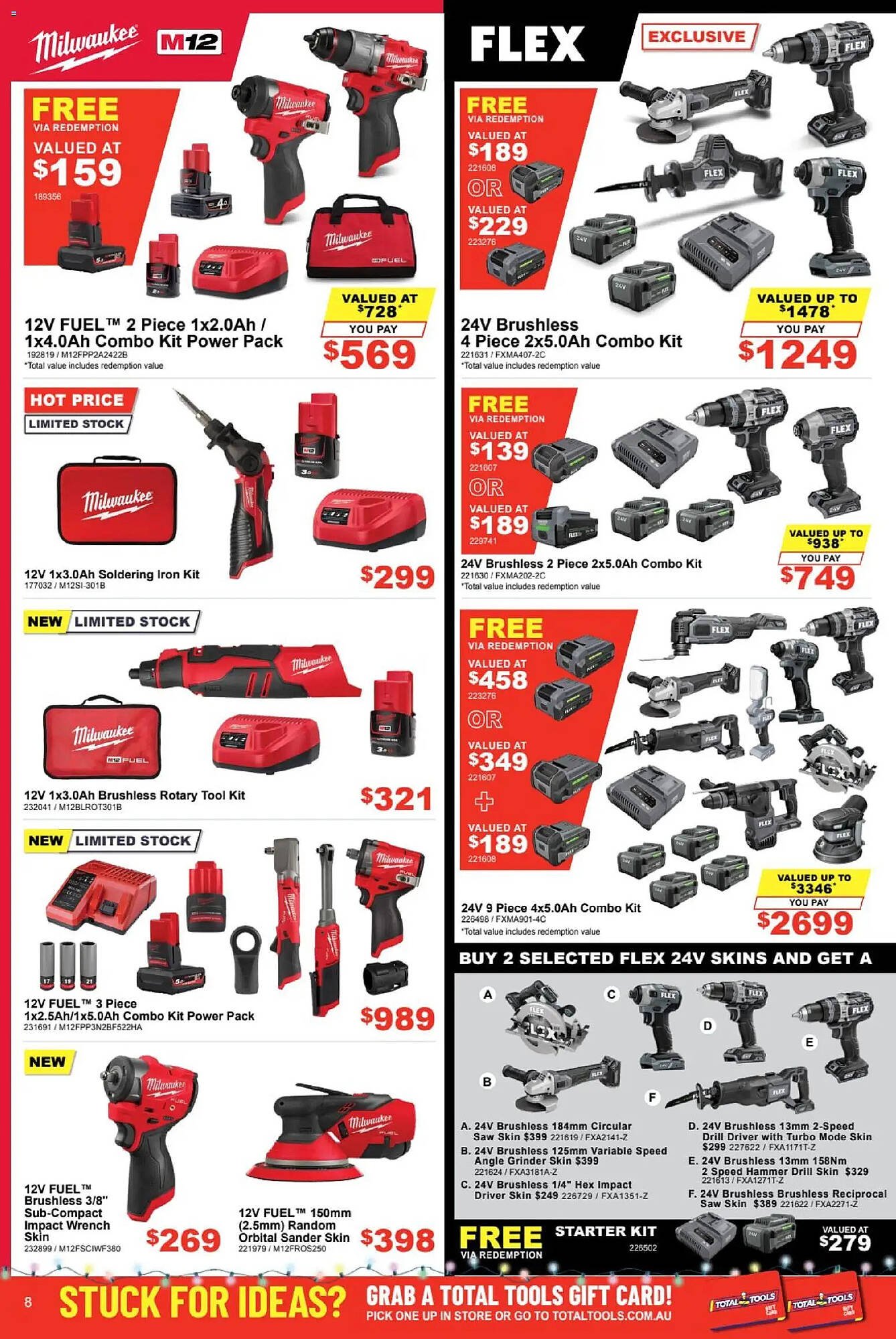 Total Tools catalogue (2025-12-01 - 2025-12-24) | 8