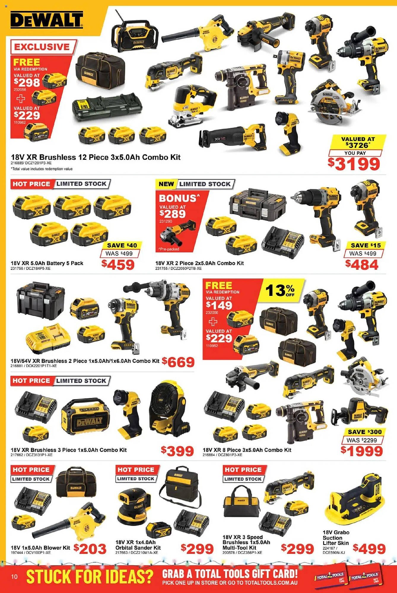 Total Tools catalogue (2025-12-01 - 2025-12-24) | 10