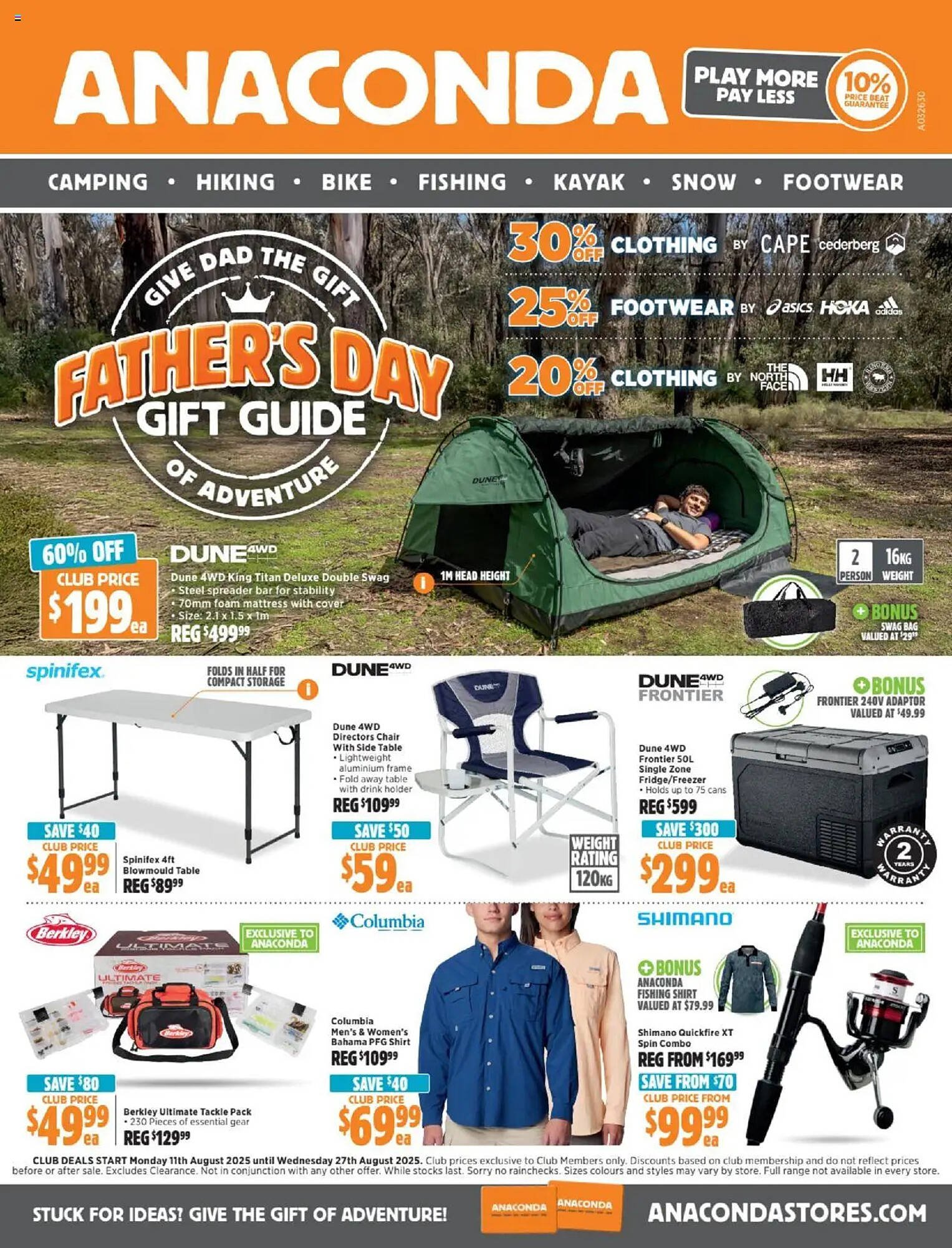 Anaconda catalogue (2025-08-10 - 2025-08-27) | 1