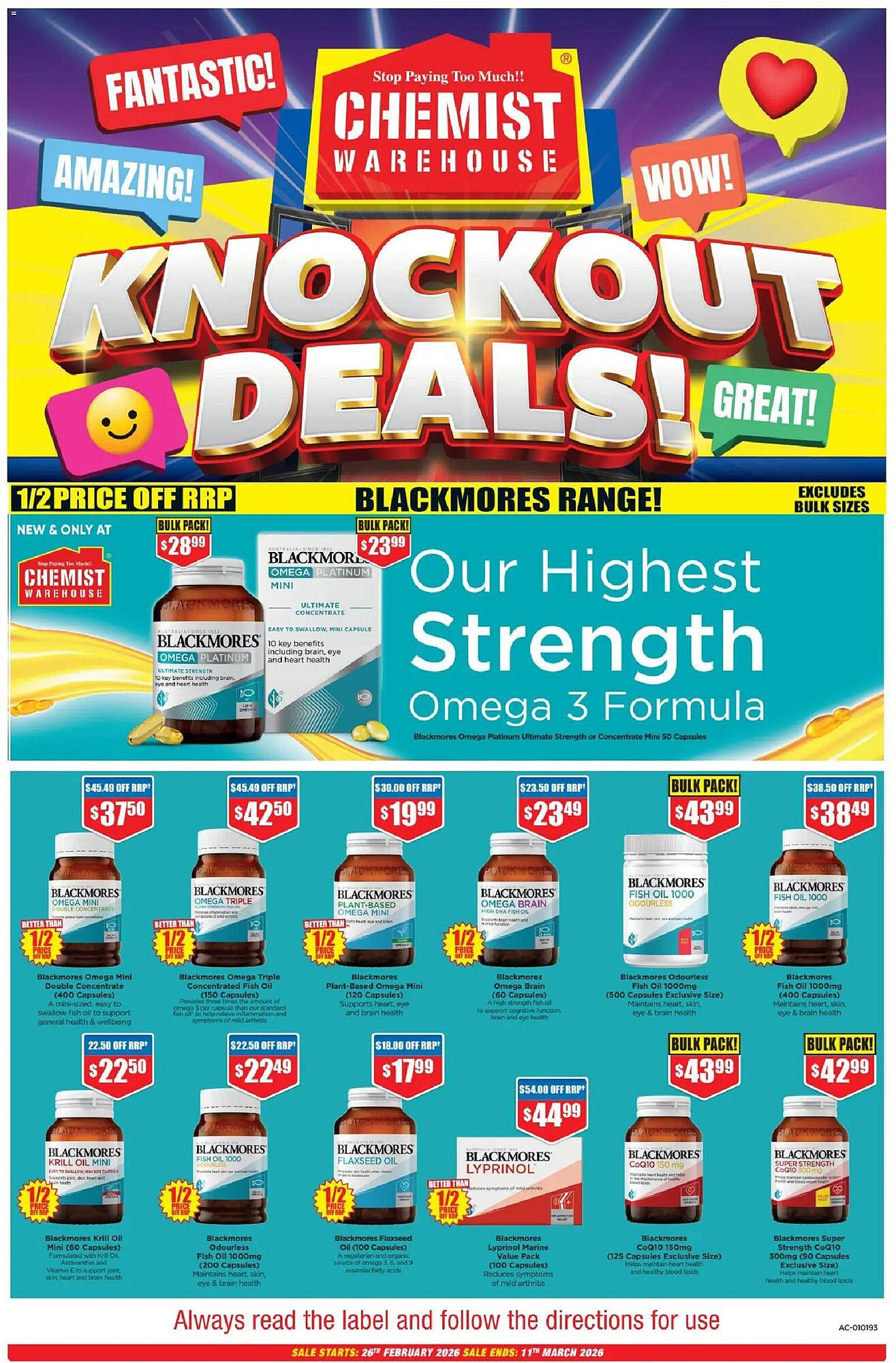 Chemist Warehouse catalogue (2026-02-26 - 2026-03-11) | 1