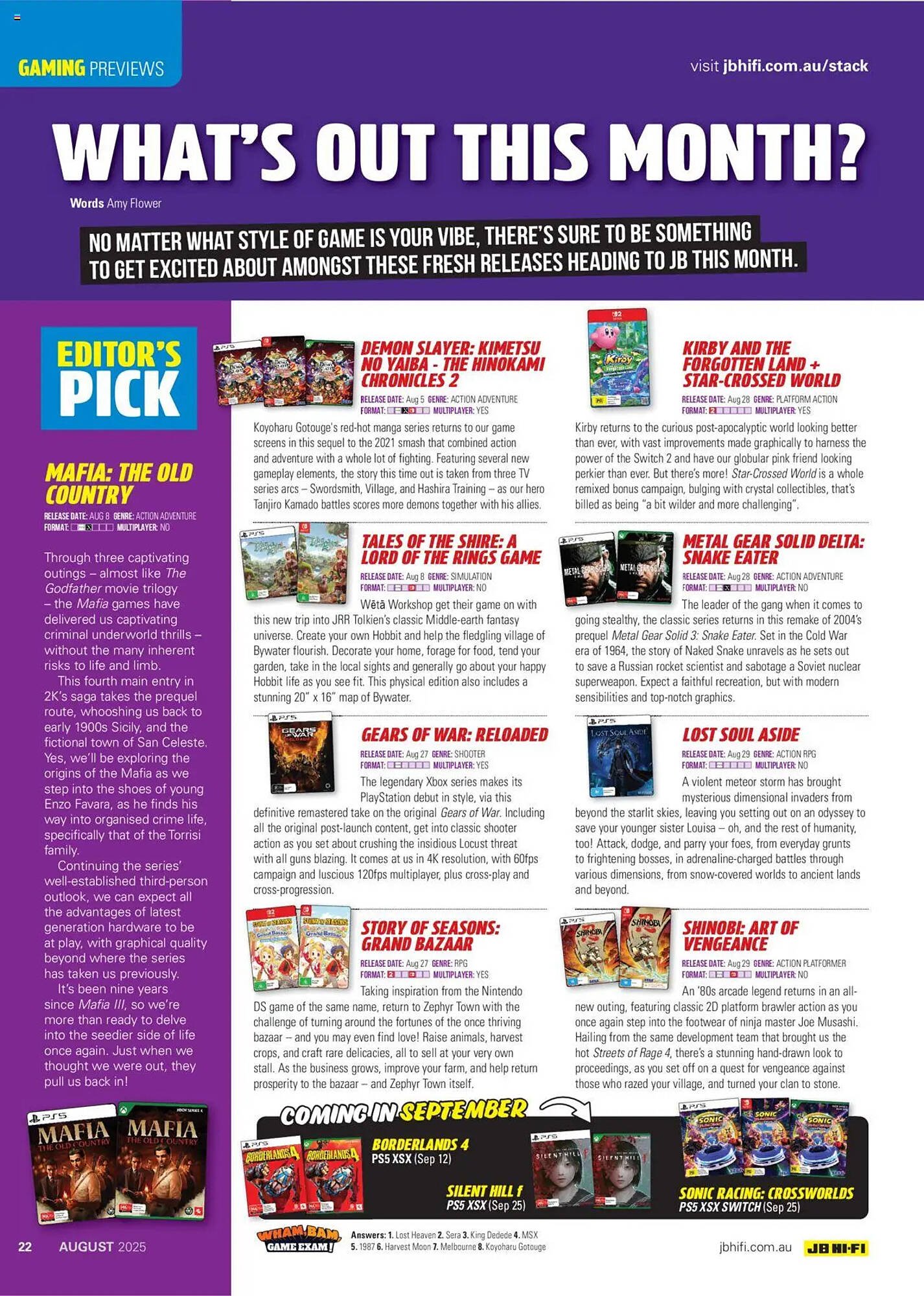 JB Hi-Fi catalogue (2025-08-01 - 2025-08-31)